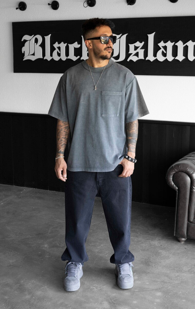 WASHED POCKET T-SHIRT ANTRA 1725