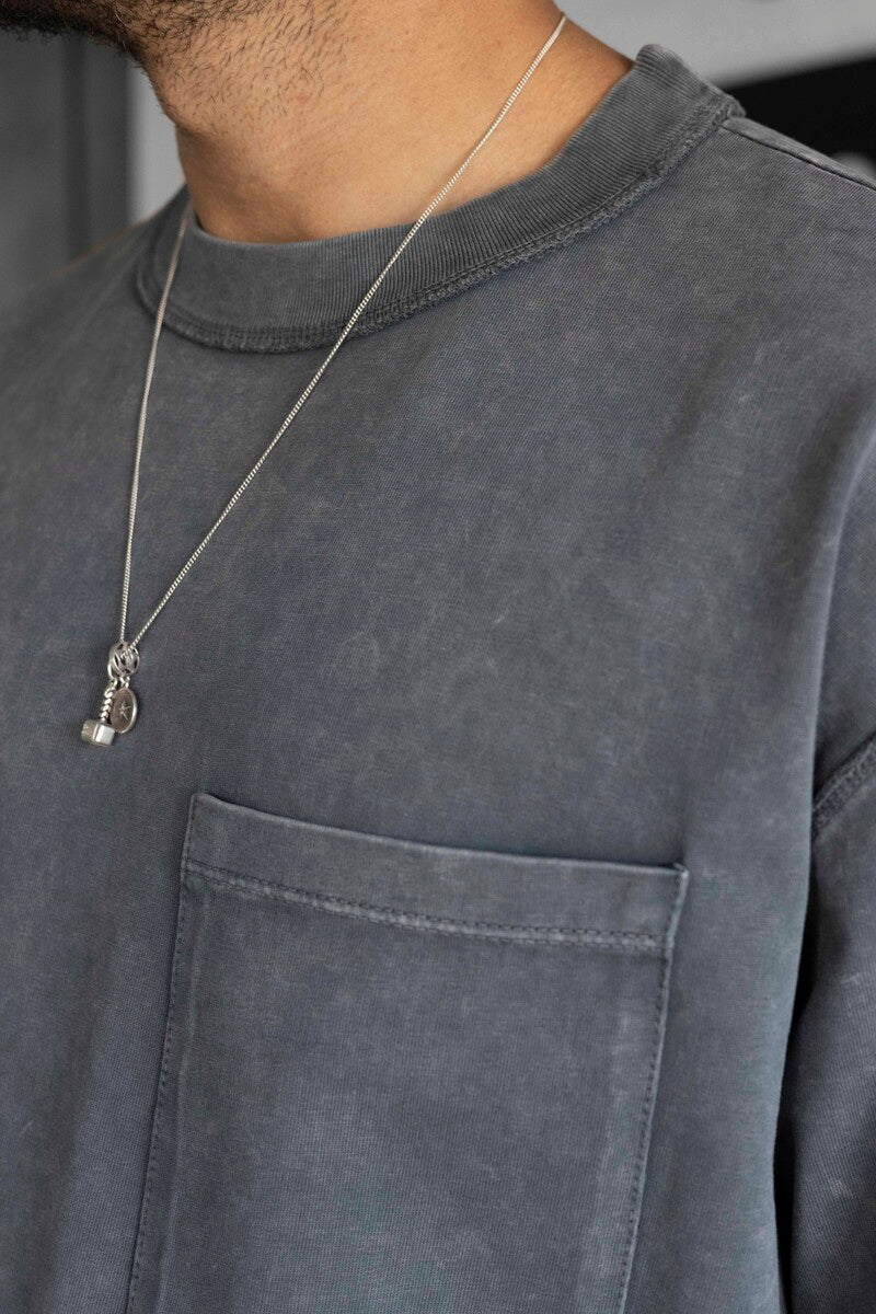 WASHED POCKET T-SHIRT ANTRA 1725