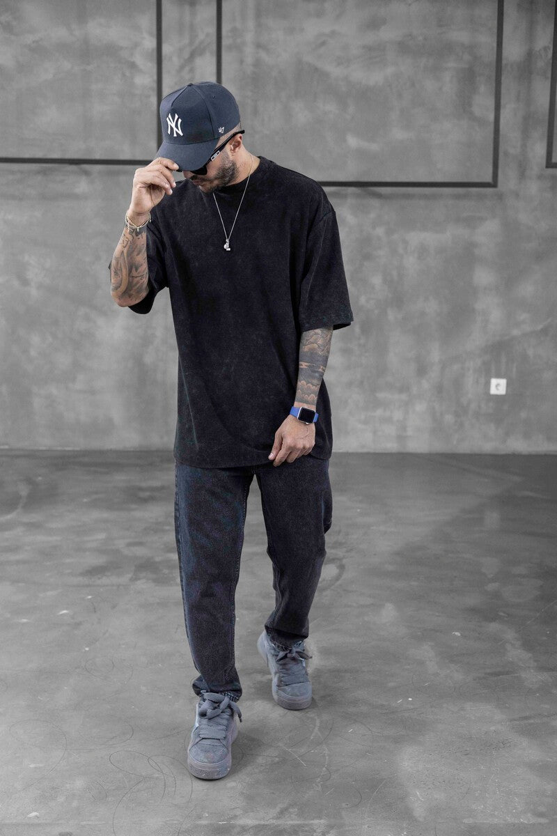 WASHED T-SHIRT BLACK 1723