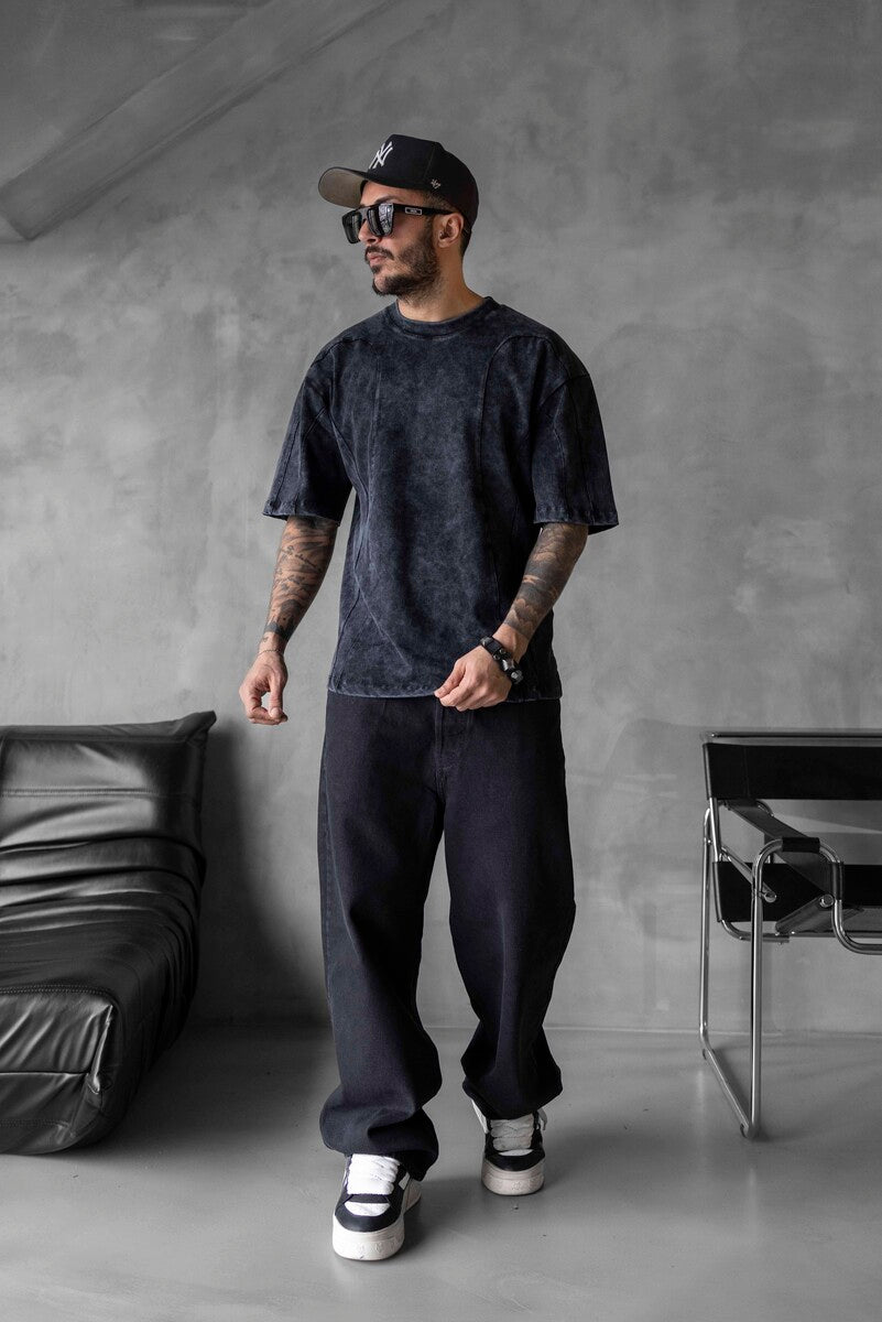 WASHED T-SHIRT BLACK 1818