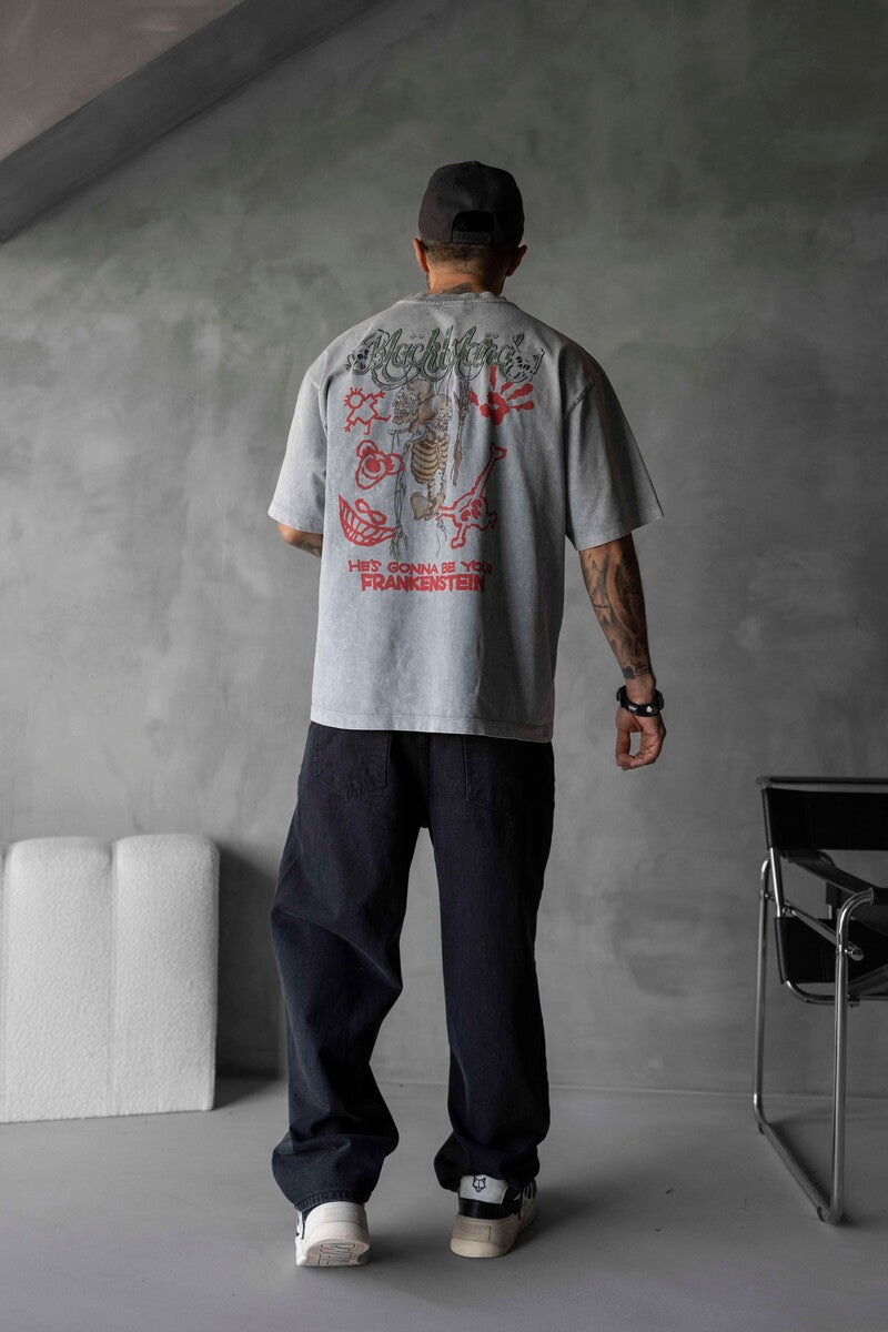 WASHED T-SHIRT GRAY 1722