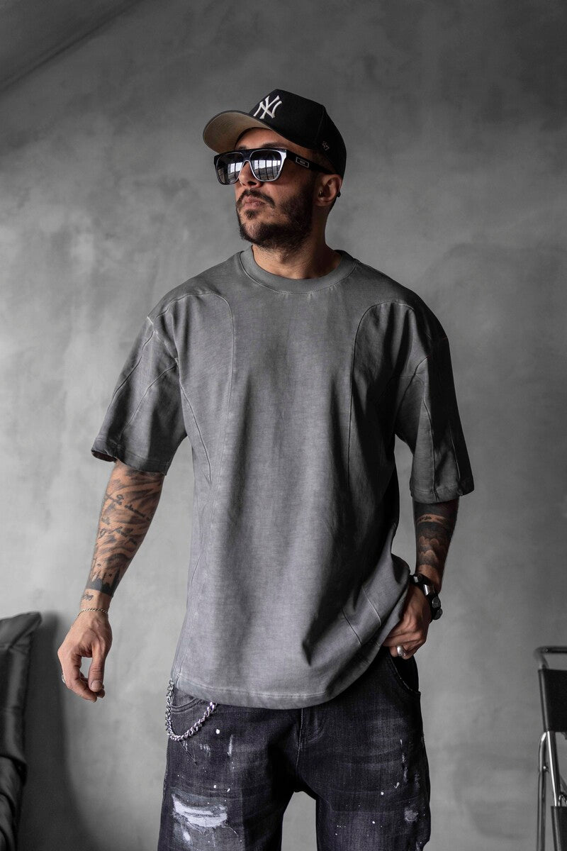 WASHED T-SHIRT GRAY 1818