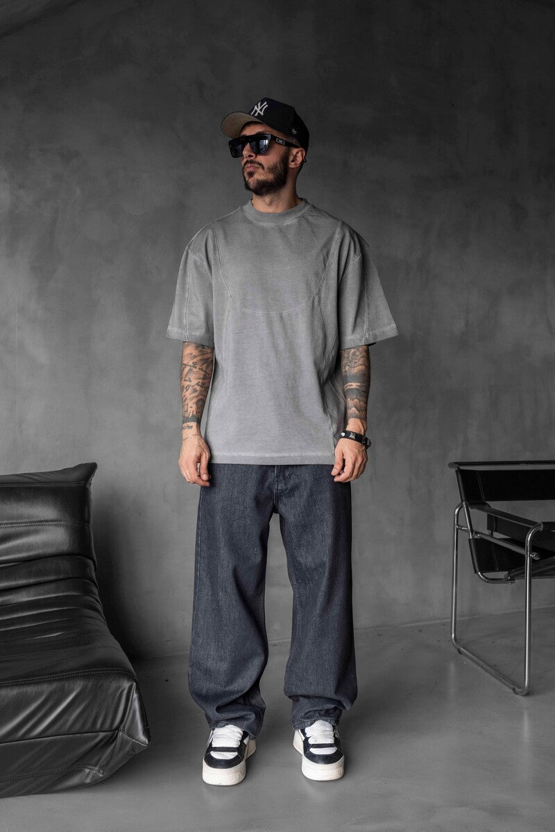 WASHED T-SHIRT GRAY 1821