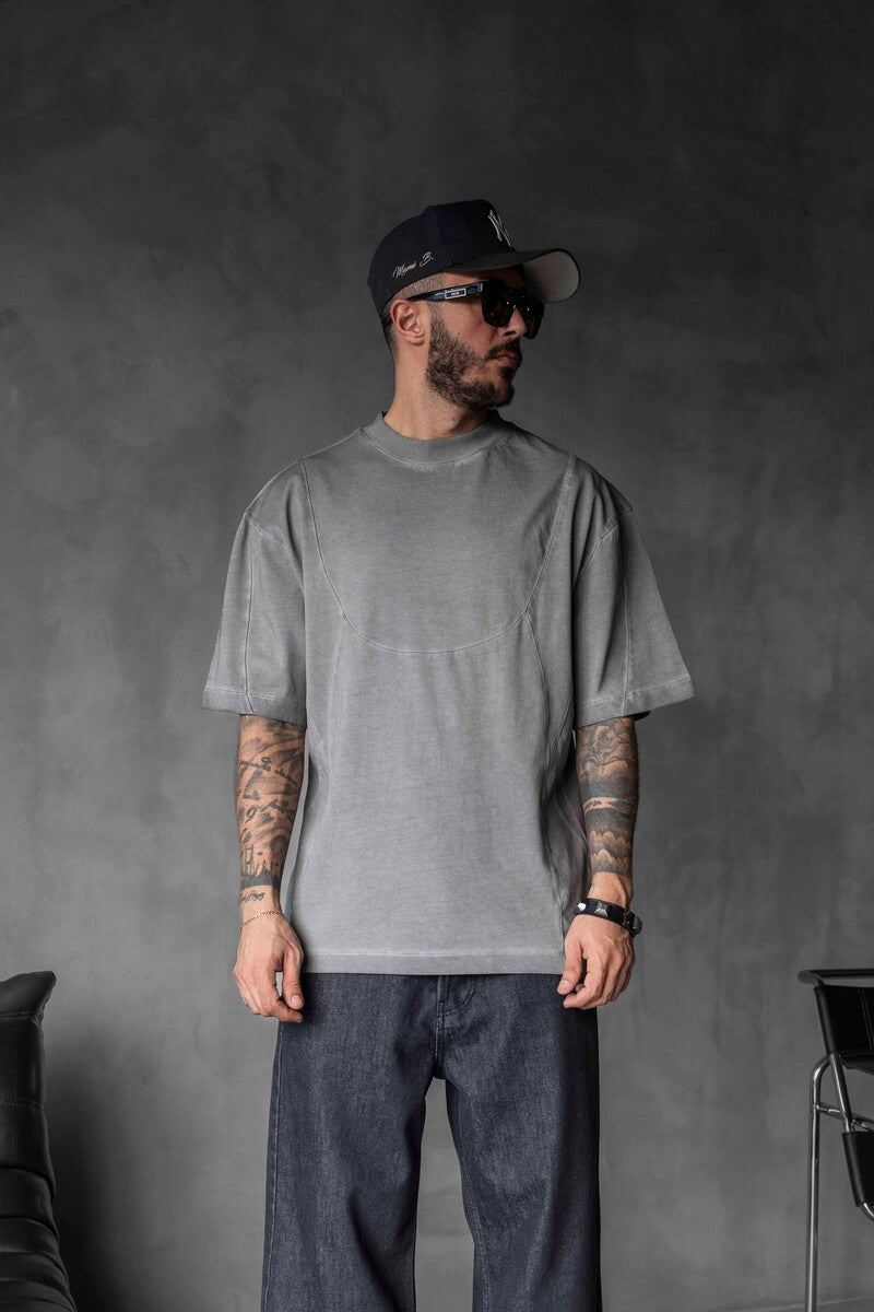 WASHED T-SHIRT GRAY 1821