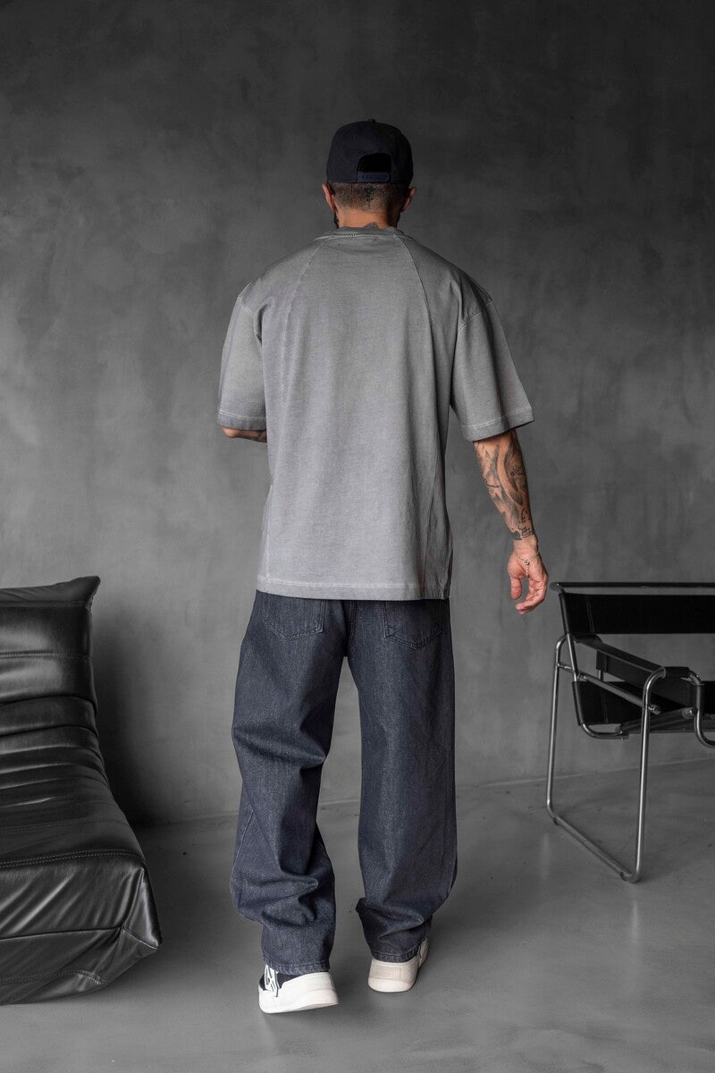 WASHED T-SHIRT GRAY 1821