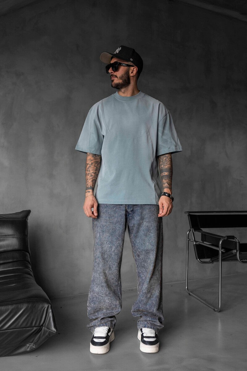 WASHED T-SHIRT LIGHT BLUE 1821