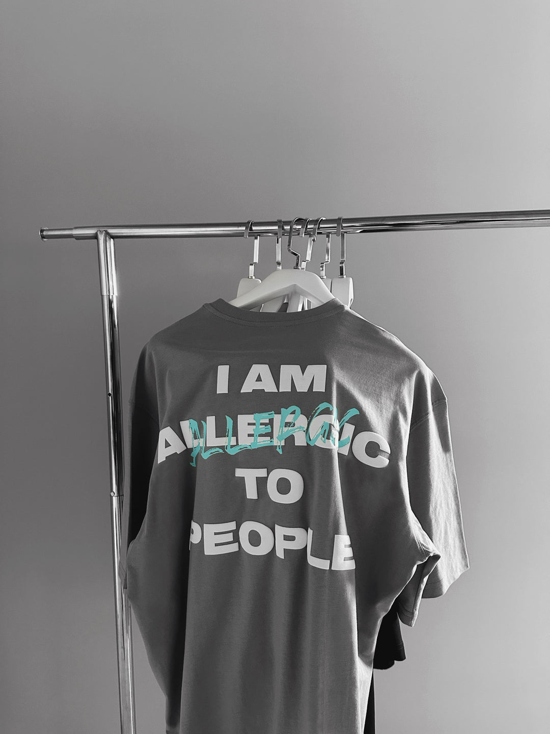 Oversize Allergic T-Shirt - Grey