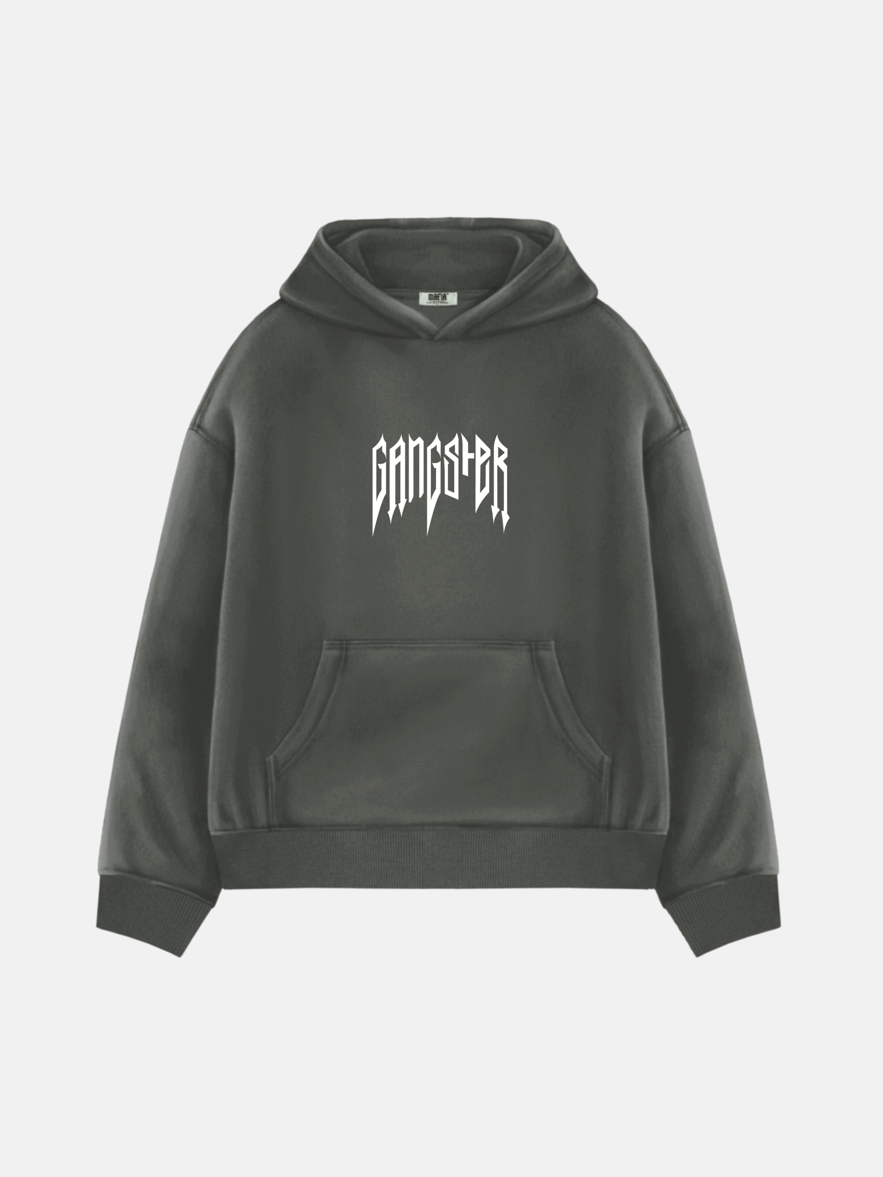 Oversize Gangster Hoodie - Anthracite