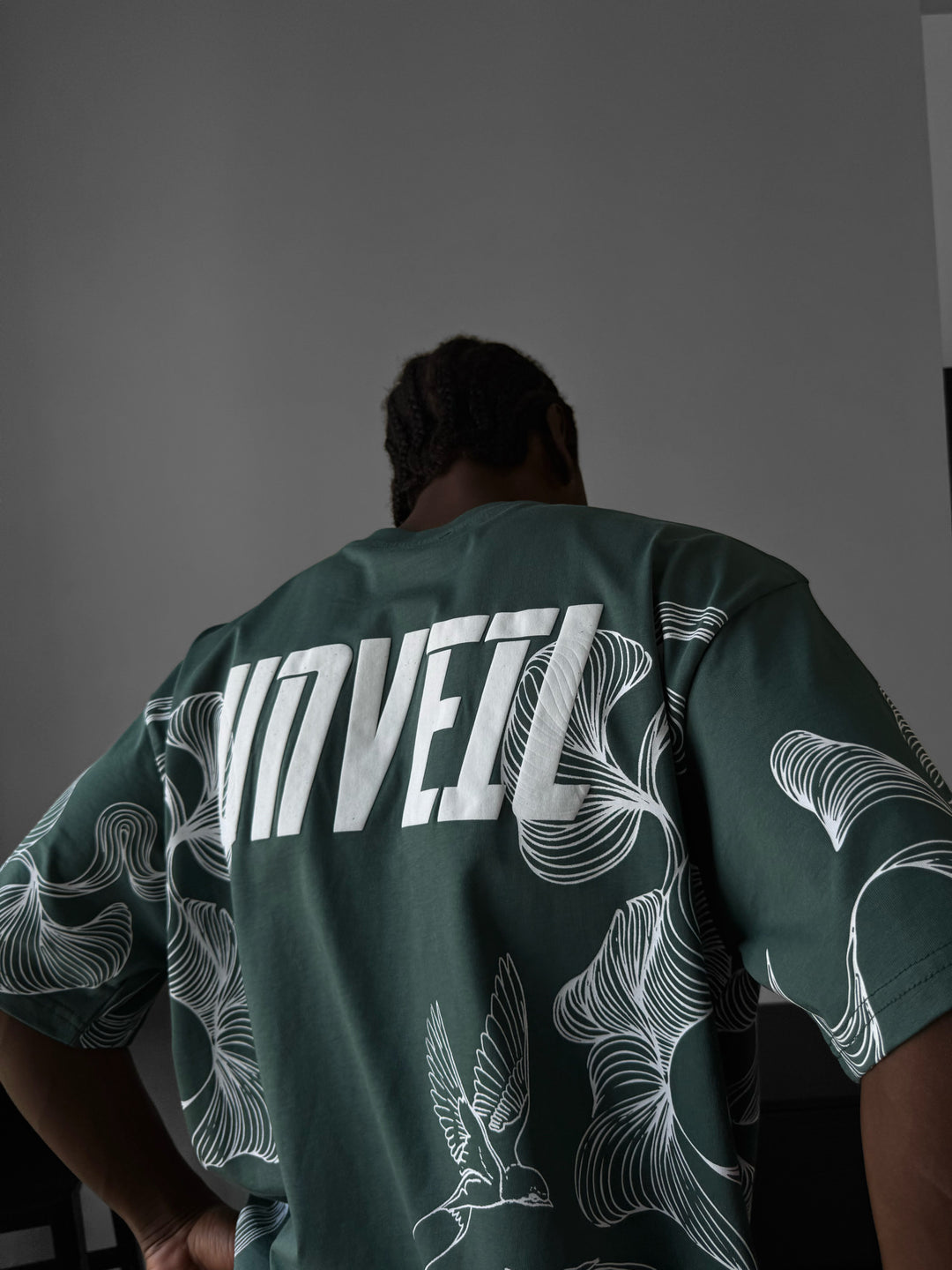 Oversize 'Unveil' T-Shirt - Petrol