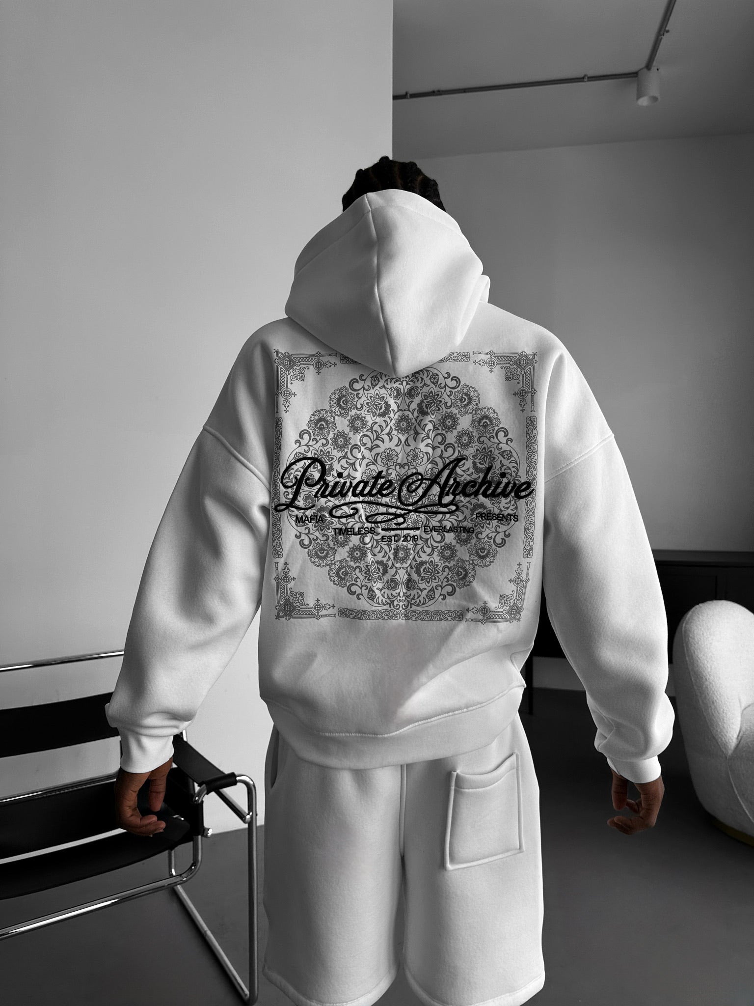 Oversize Private Archive Hoodie - Ecru