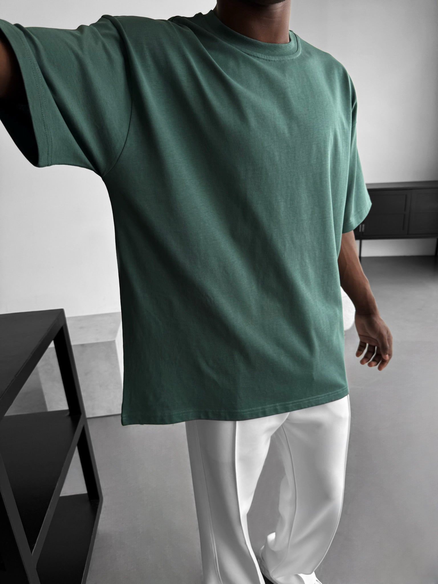 Oversize Basic T-Shirt - Petrol