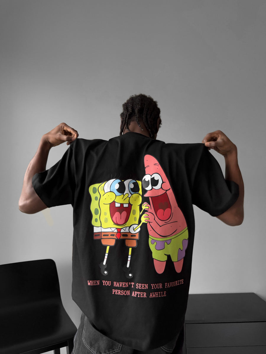 Oversize Comic T-Shirt - Black