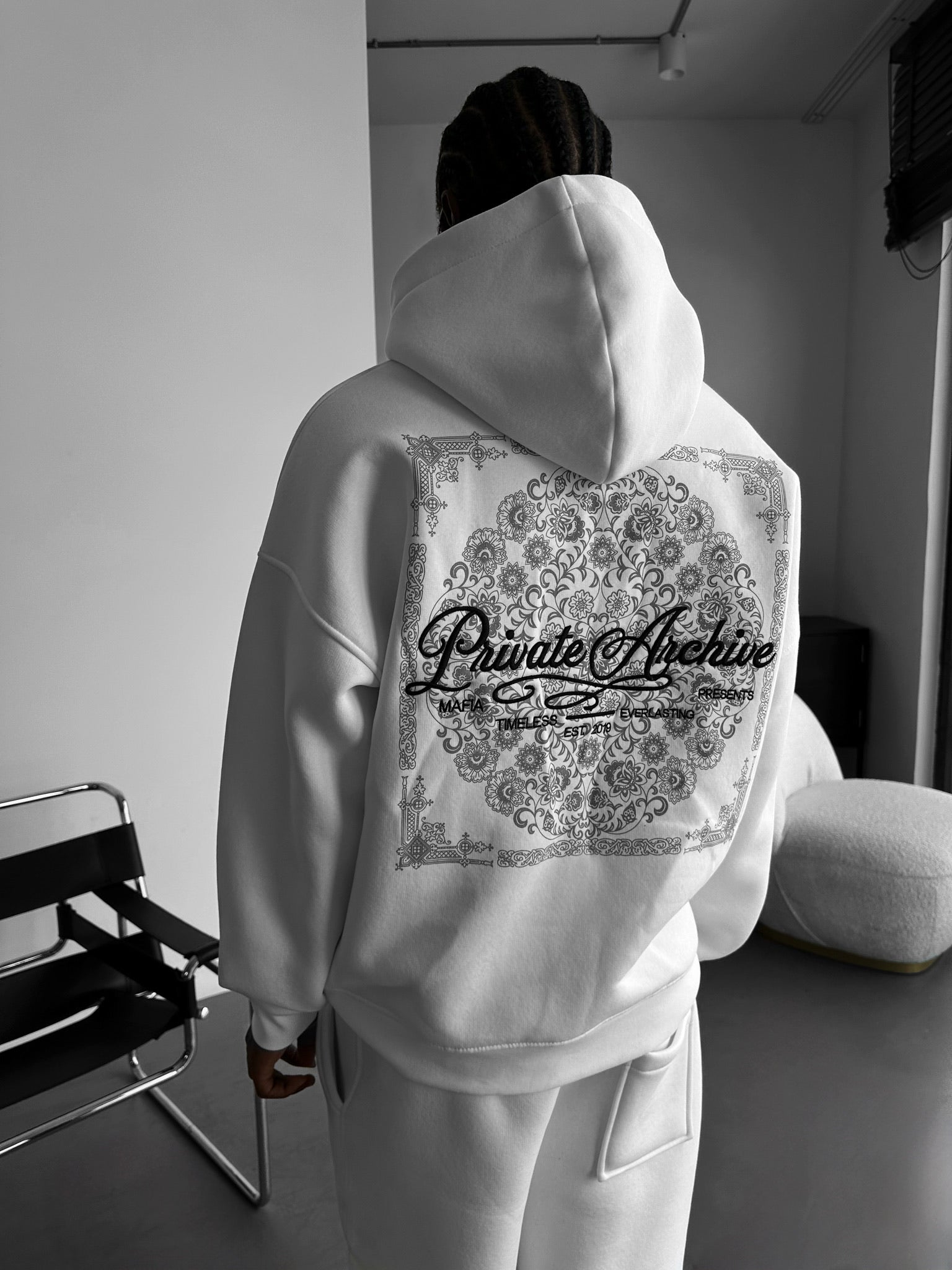 Oversize Private Archive Hoodie - Ecru