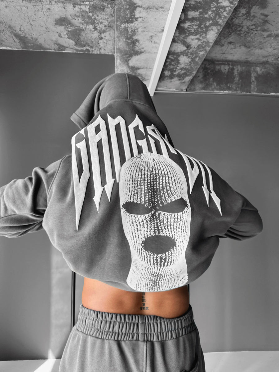 Oversize Gangster Hoodie - Anthracite