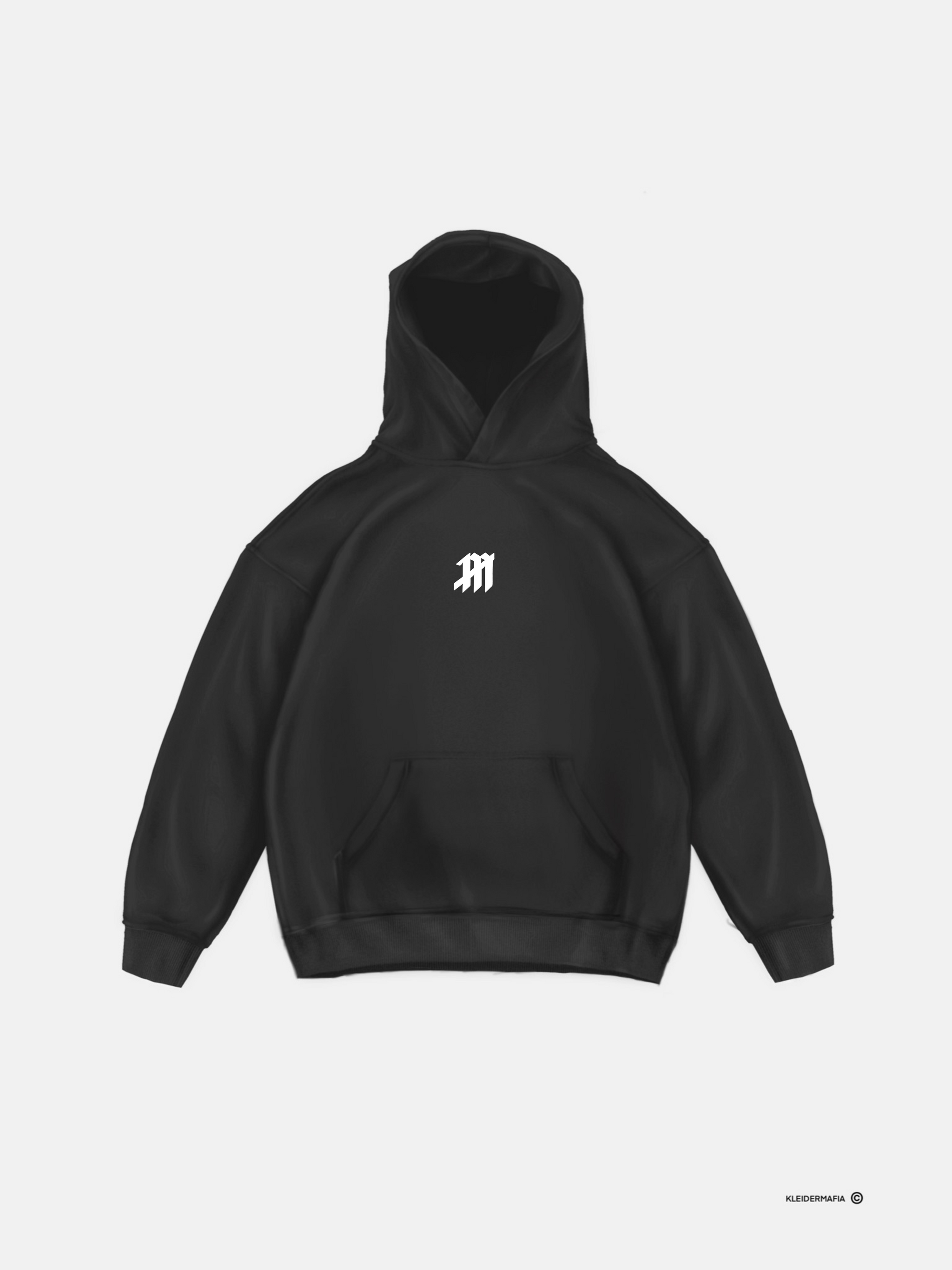 Oversize Mouse Hoodie - Black and White