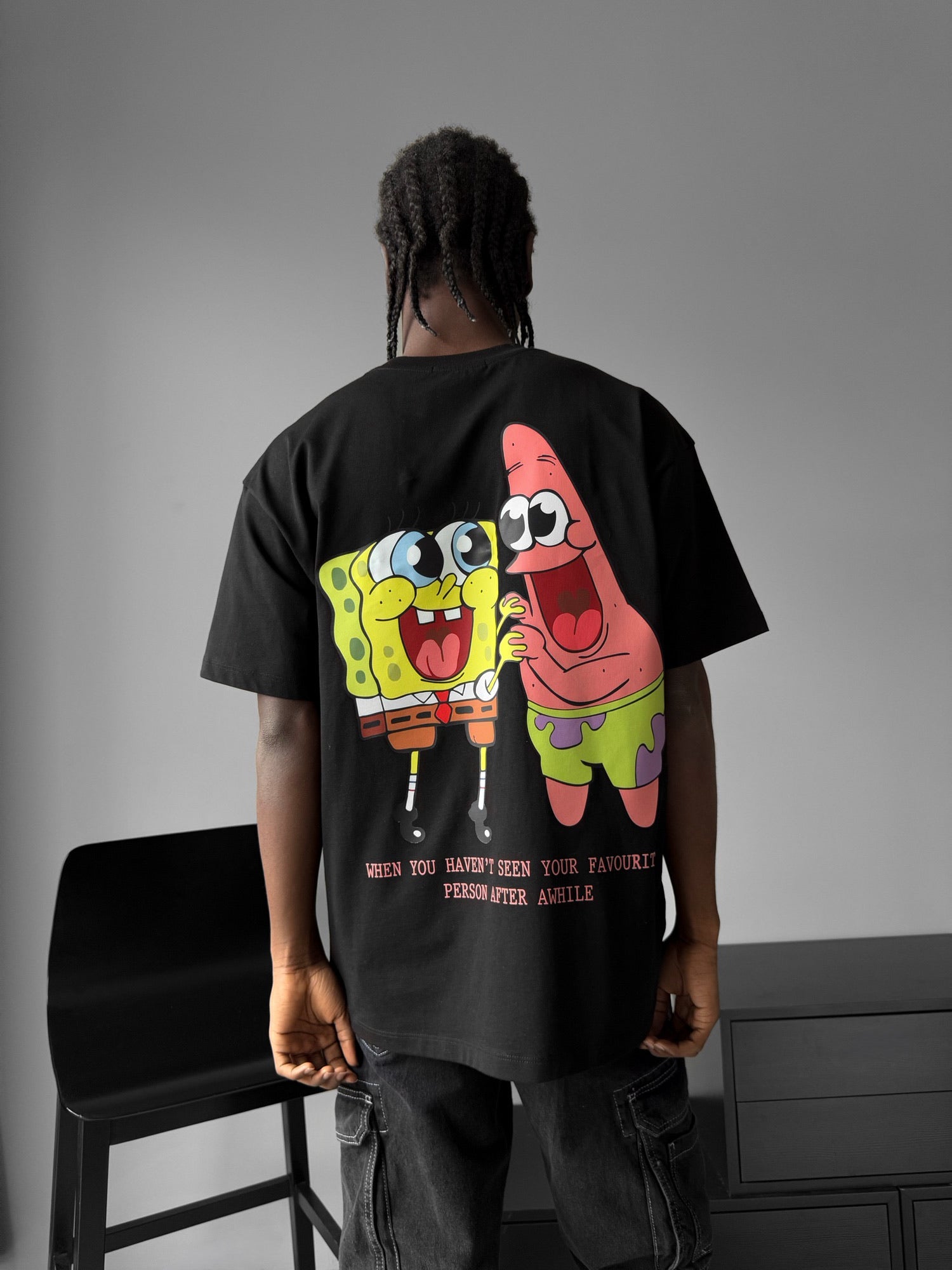 Oversize Comic T-Shirt - Black