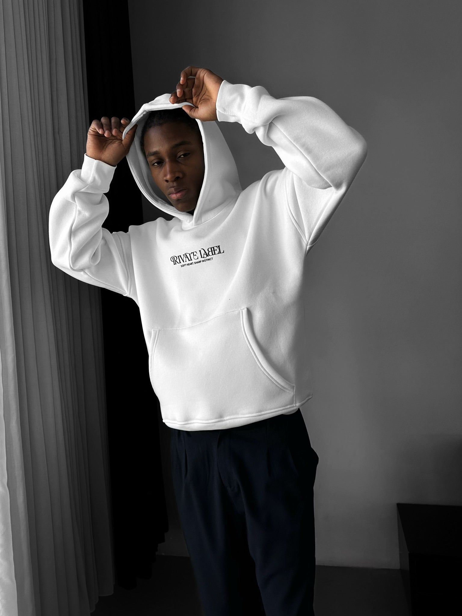 Oversize Private Label Hoodie - Ecru