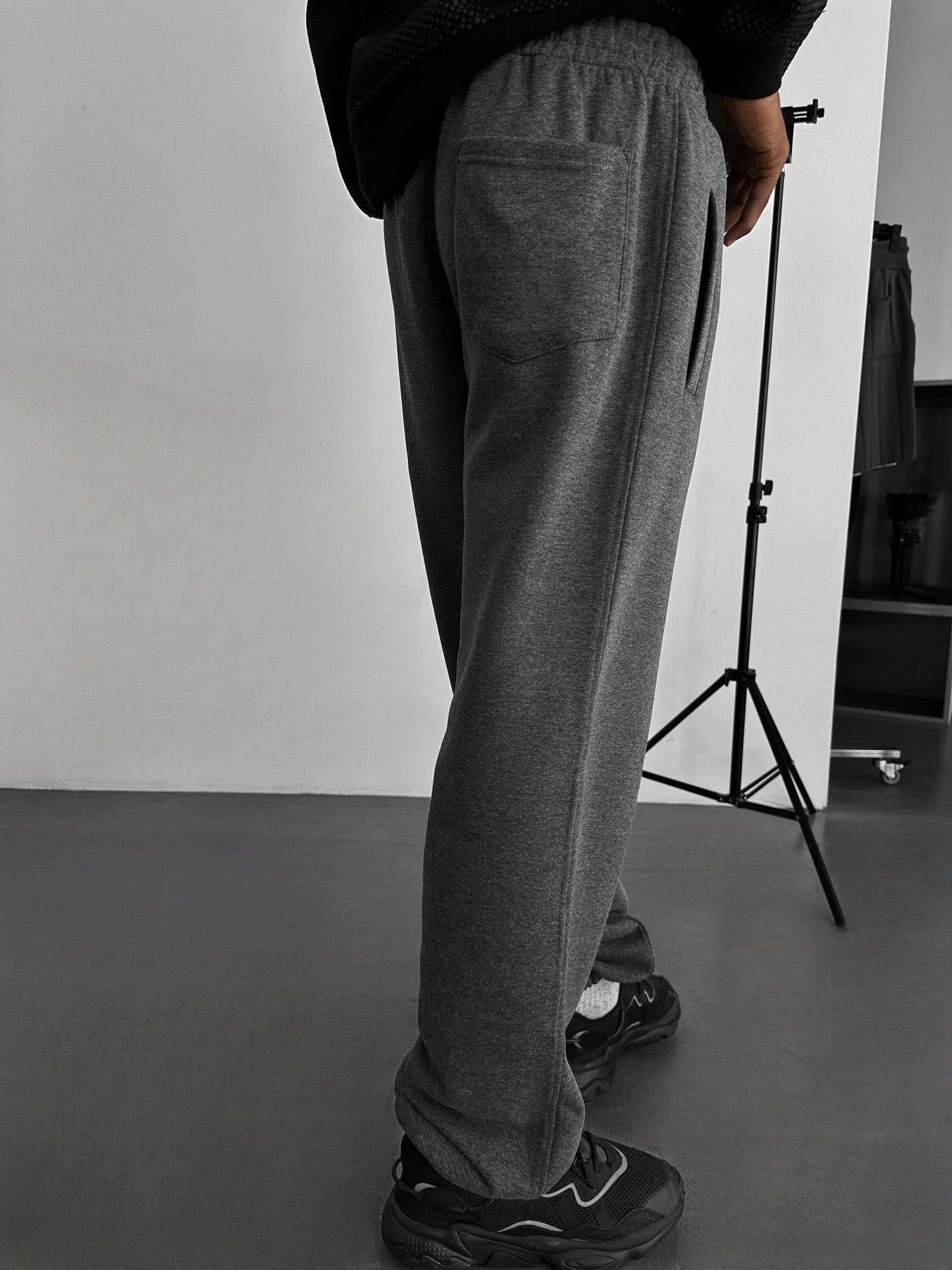 Loose Fit Basic Jogger - Anthracite Melange