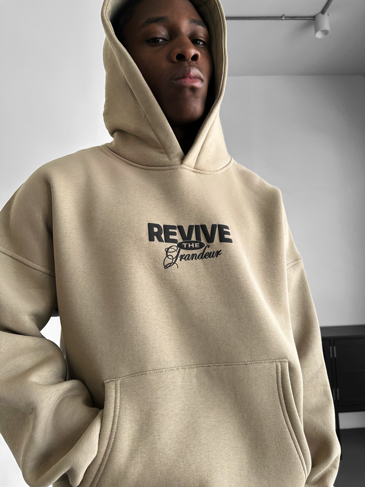Oversize Revive Hoodie - Simply Taupe