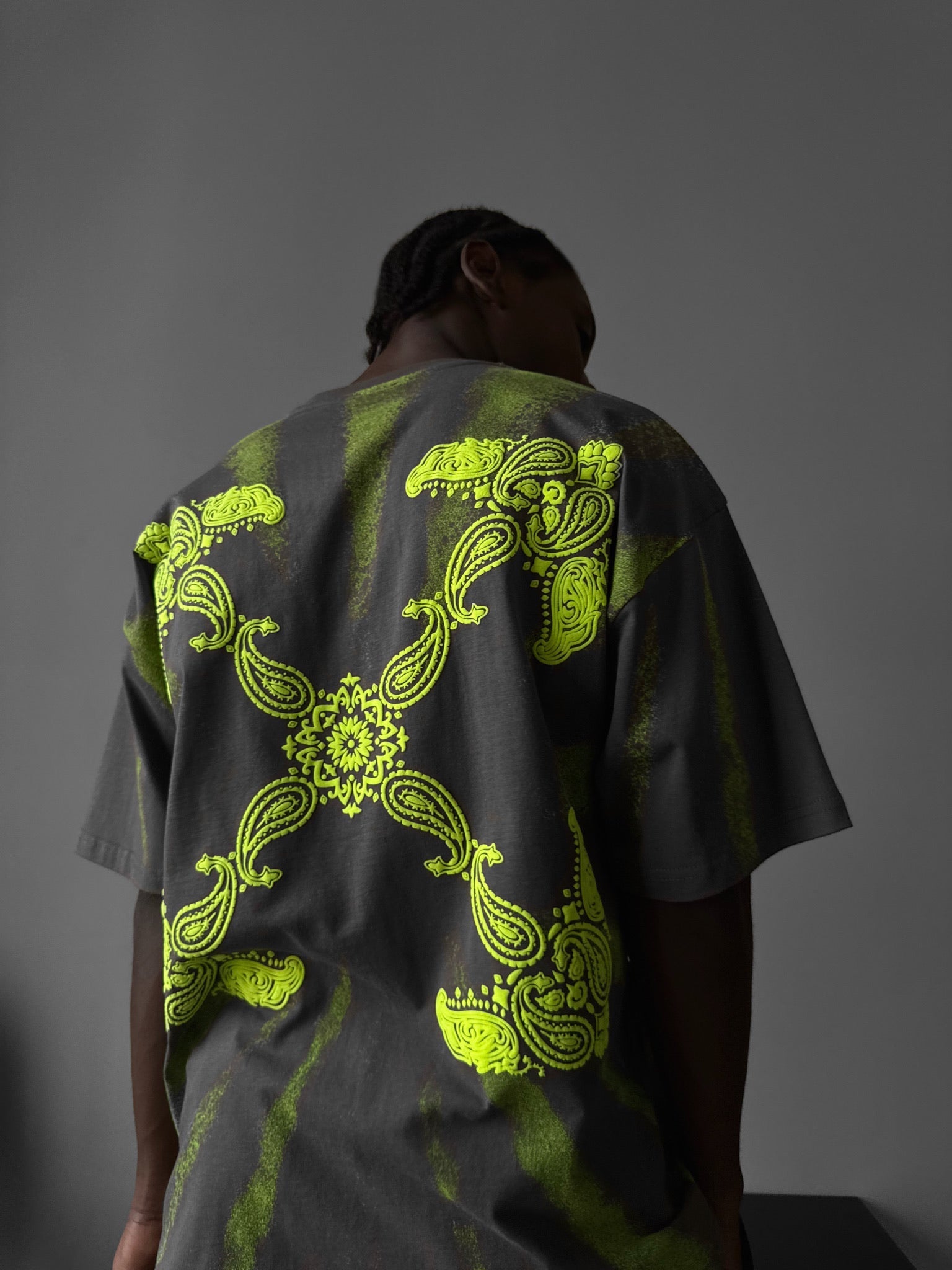 Oversize 'Sacred' T-Shirt - Anthracite