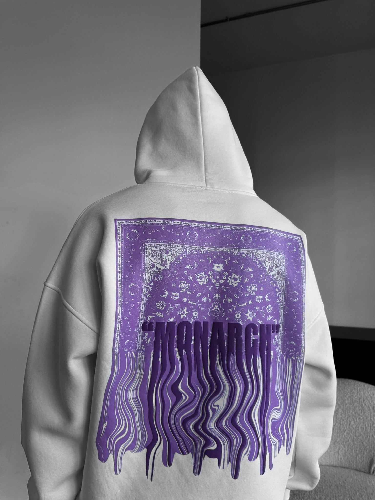 Oversize Monarch Hoodie - Ecru