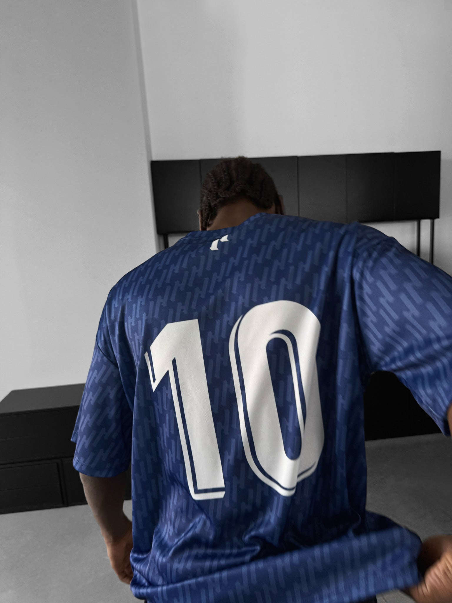 Oversize Mafia Trikot T-Shirt - Blue