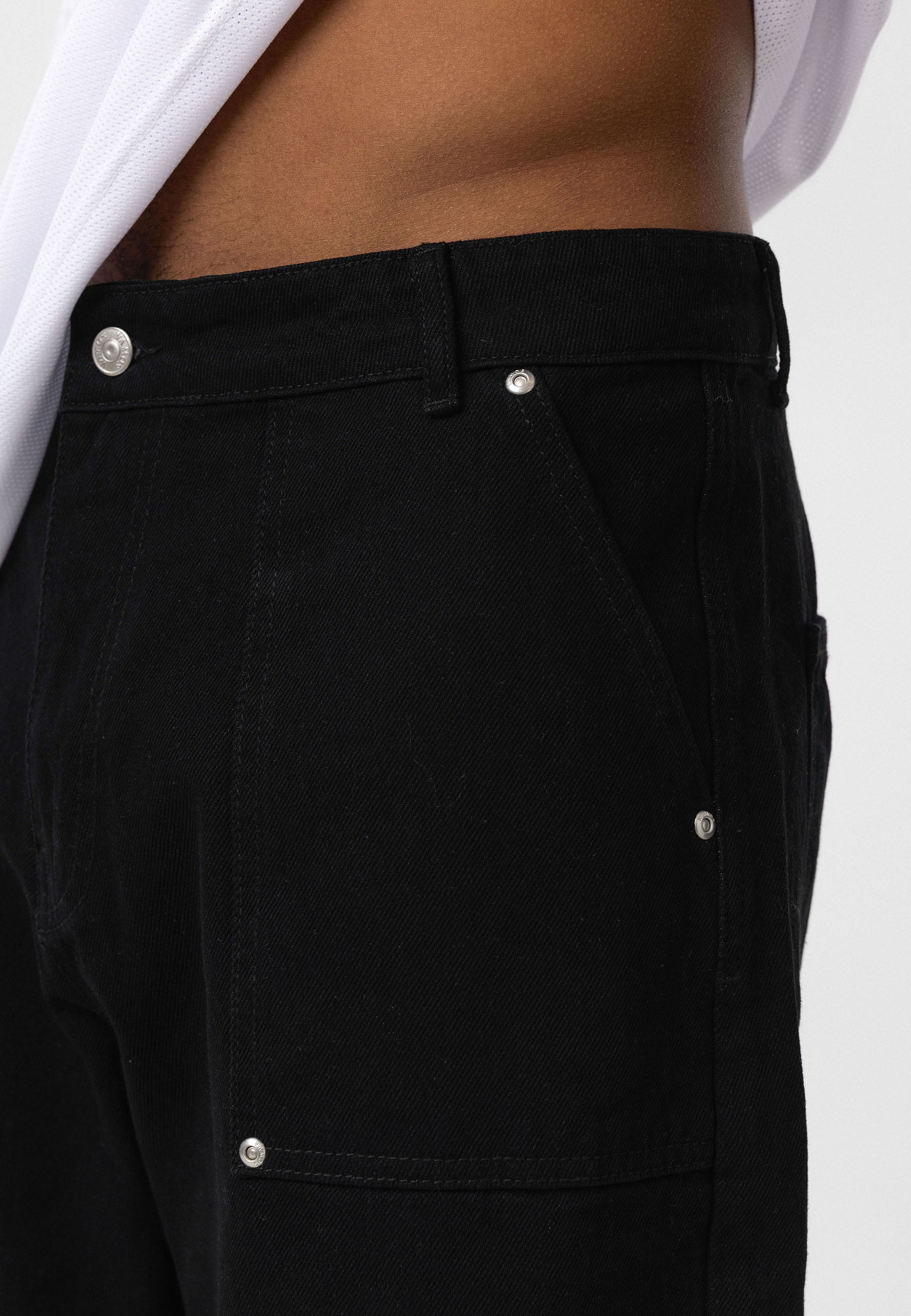 Pocket-Detail Baggy Jeans – Pants
