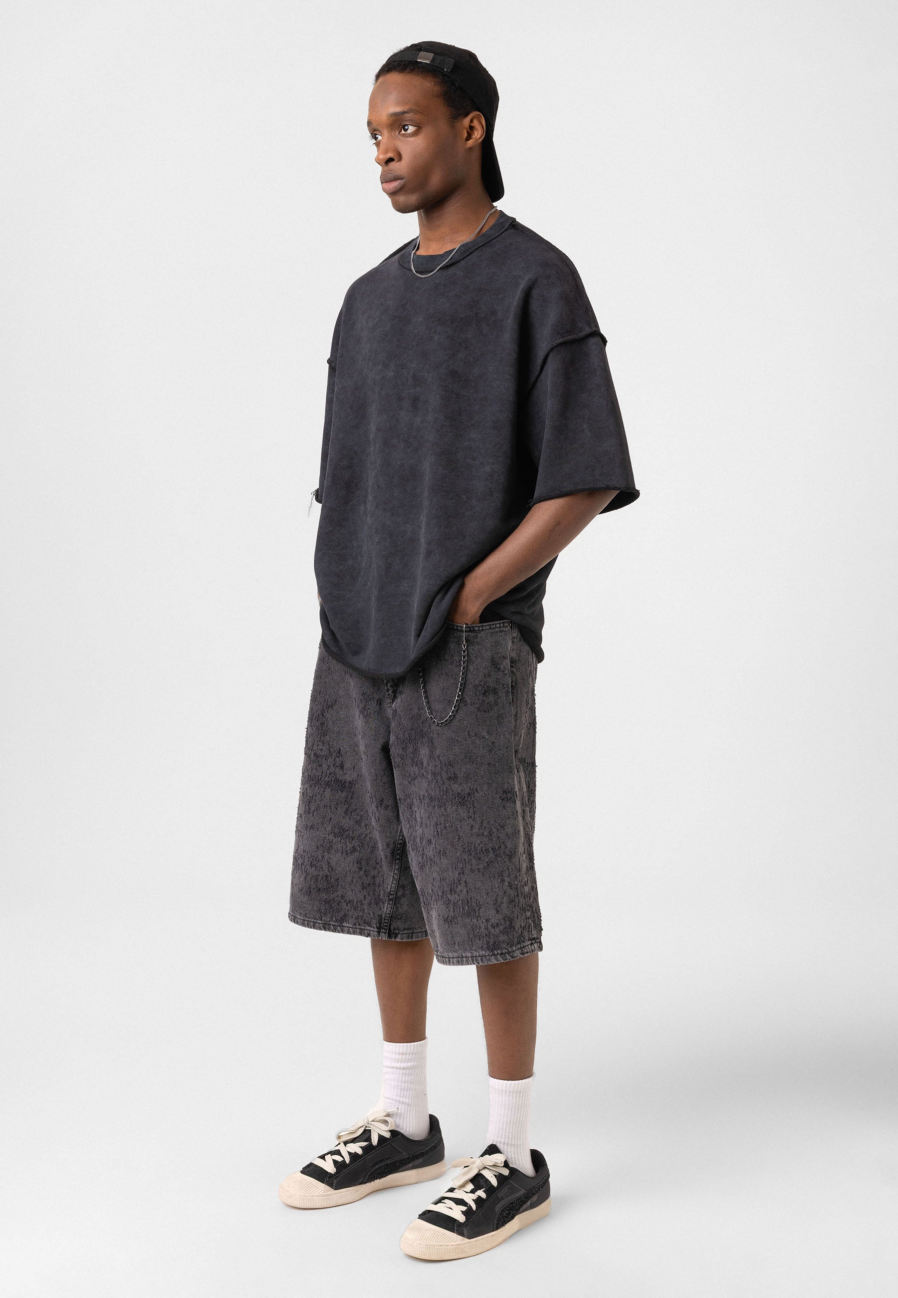 Oversized Washed T- shirts Relaxed Silhouette, Soft Texture
