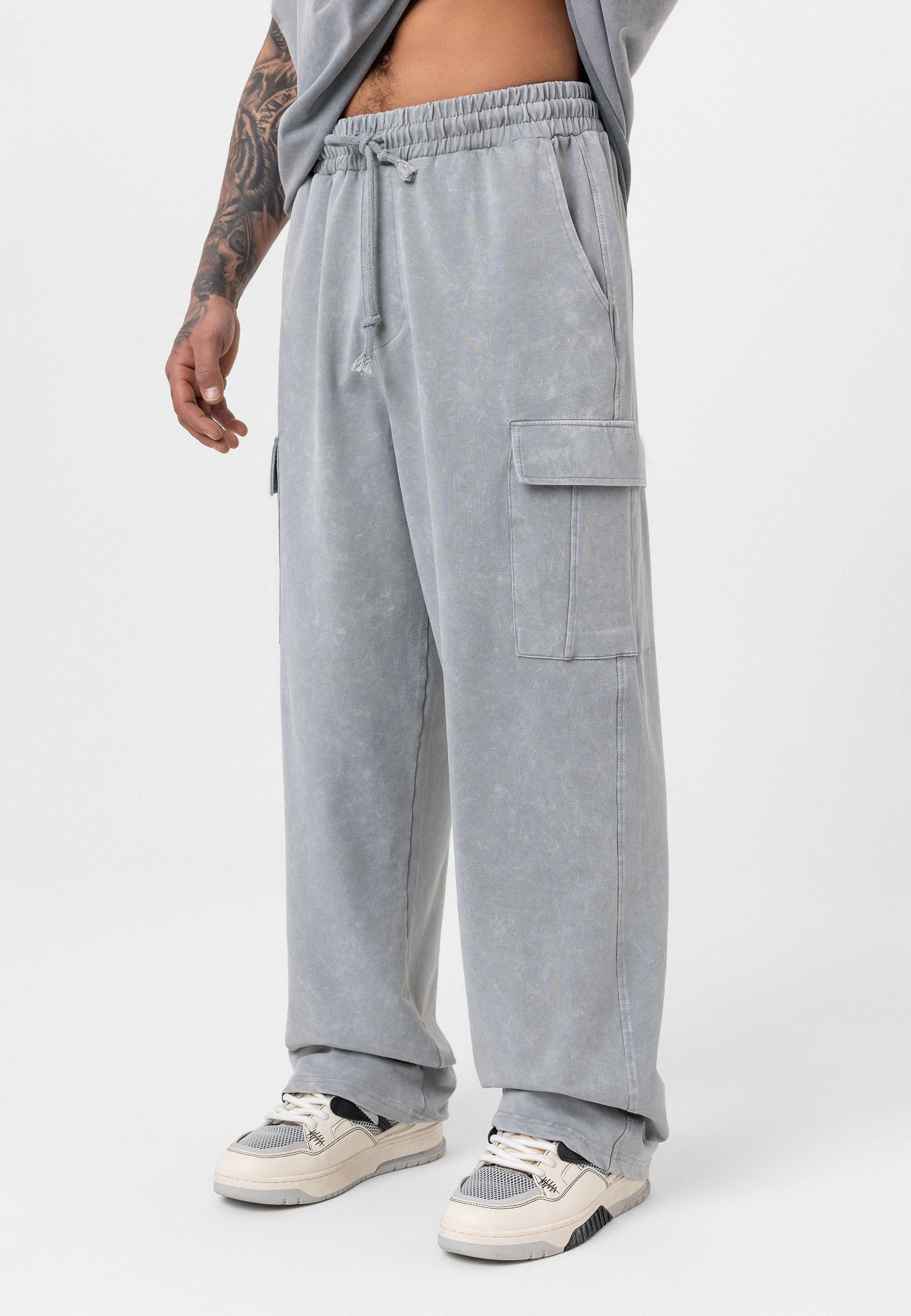 Oversized Graphic Pants – Bold Visuals with Vintage-Washed Appeal
