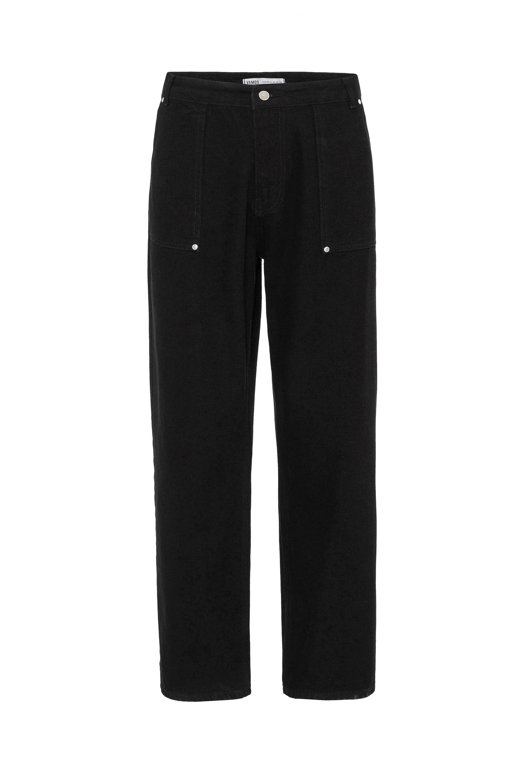 Pocket-Detail Baggy Jeans – Pants