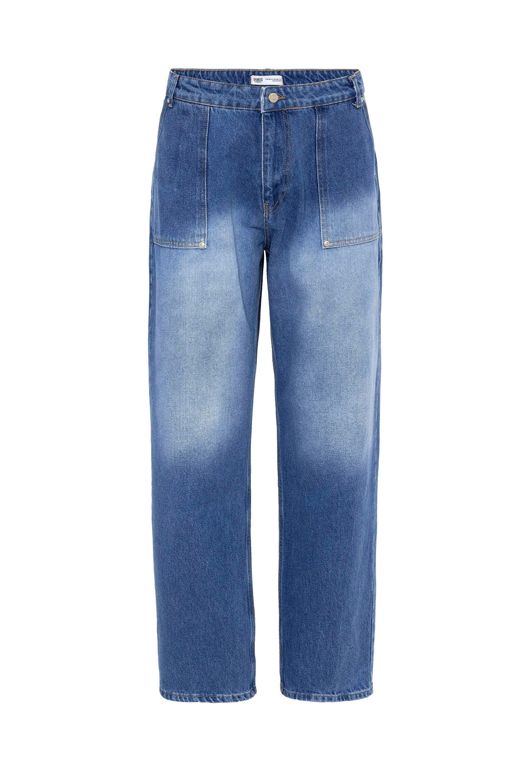 Pocket-Detail Baggy Jeans – Pants