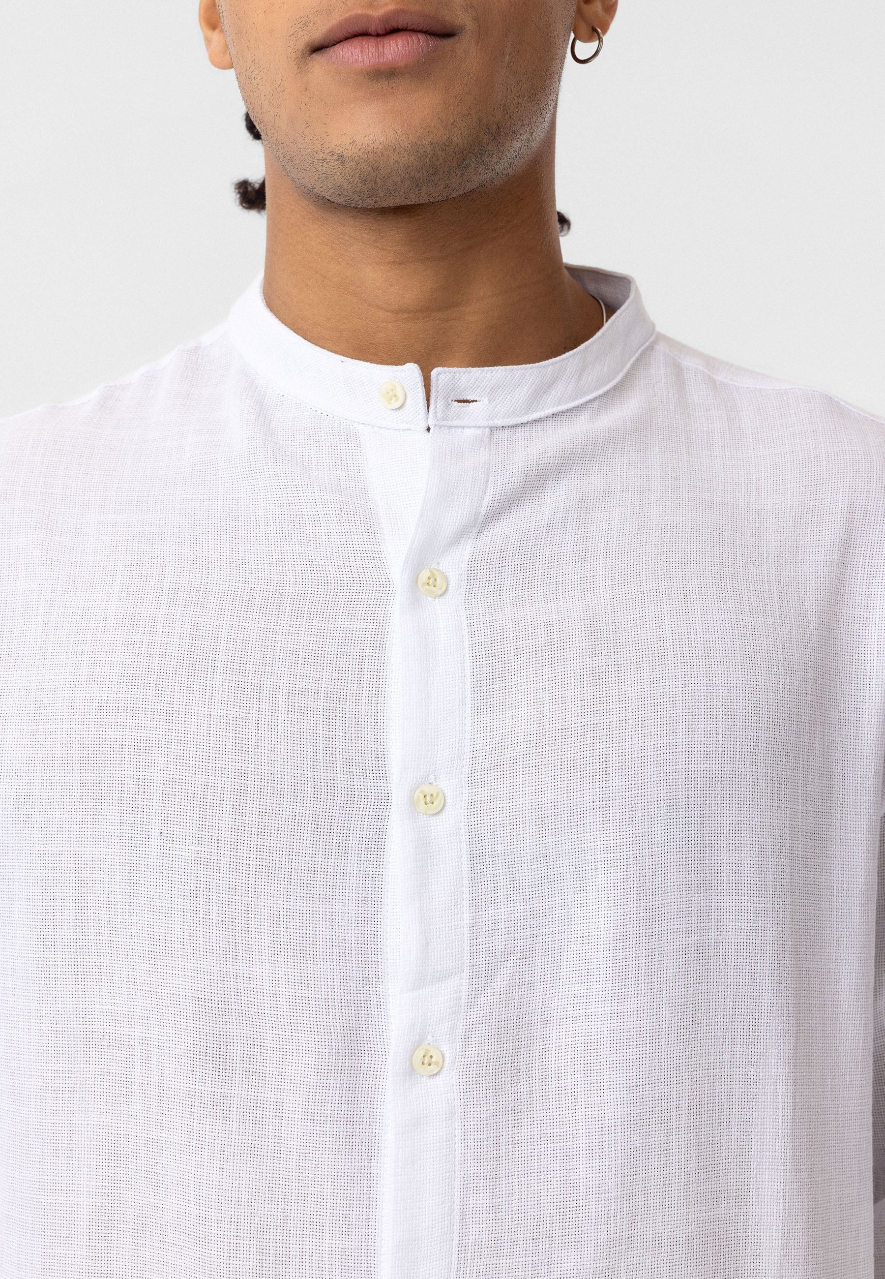 White Linen Shirt – Relaxed Fit, Clean Minimal Look