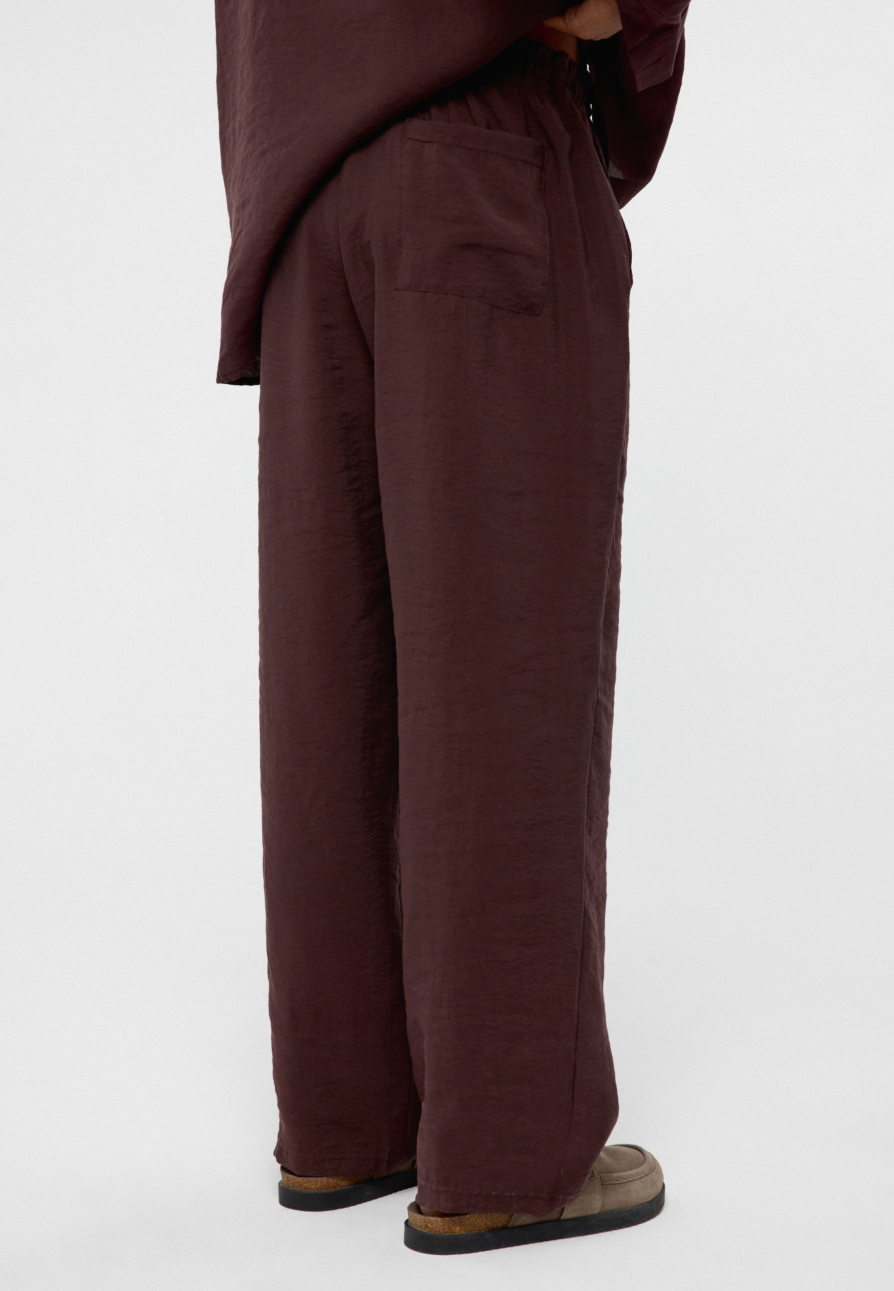 Baggy Fit Modal Trousers – Relaxed Wide-Leg Comfort