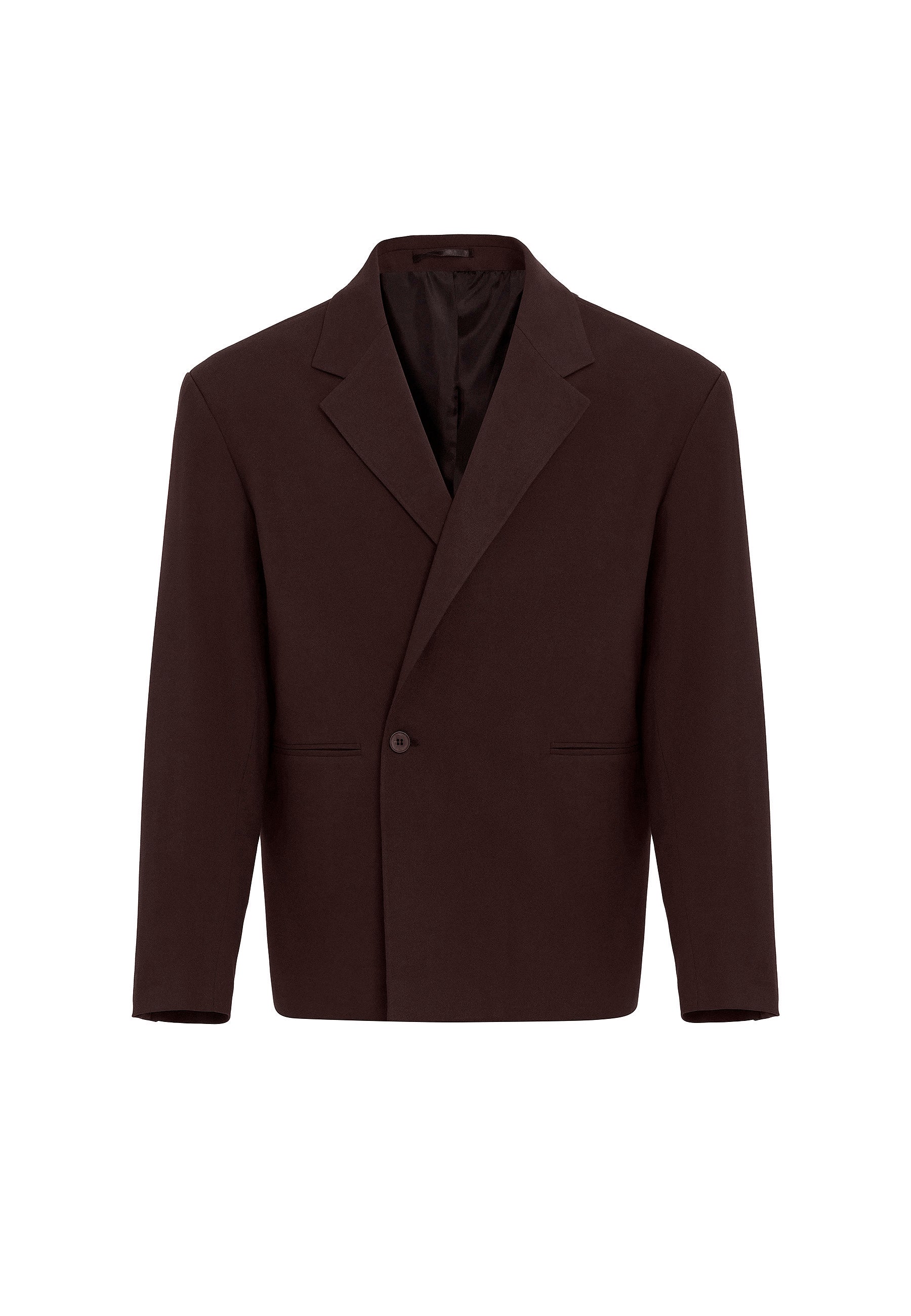 Oversized Single‑Button Suit Trousers – Relaxed Volume, Refined Linen Blend