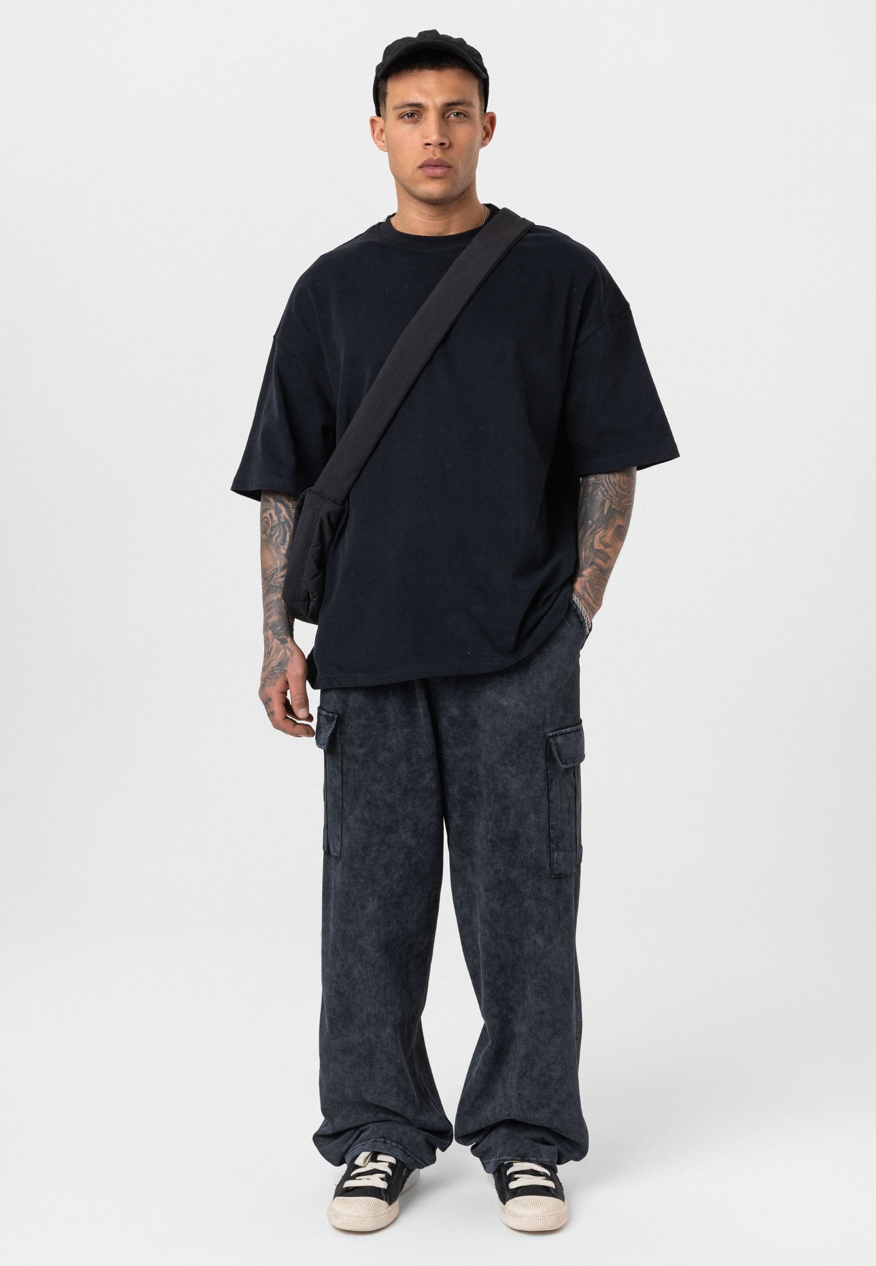 Oversized Graphic Pants – Bold Visuals with Vintage-Washed Appeal