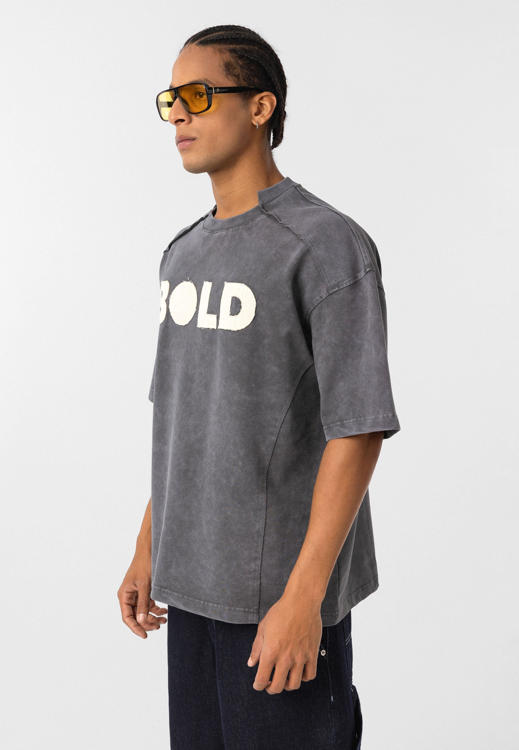 Oversized Washed Print T-shirts – Bold Front Graphic with Soft-Lived Texture