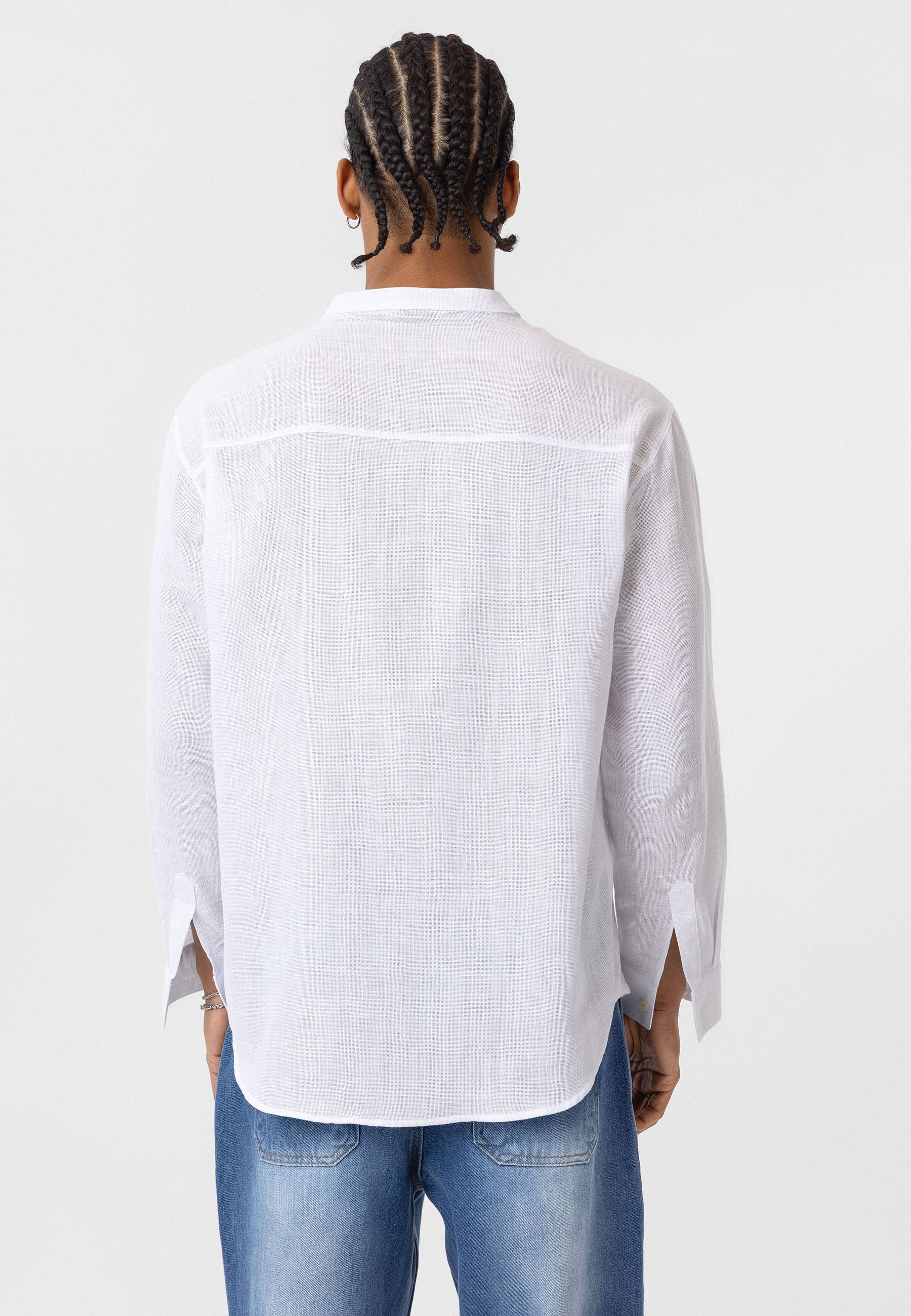 White Linen Shirt – Relaxed Fit, Clean Minimal Look