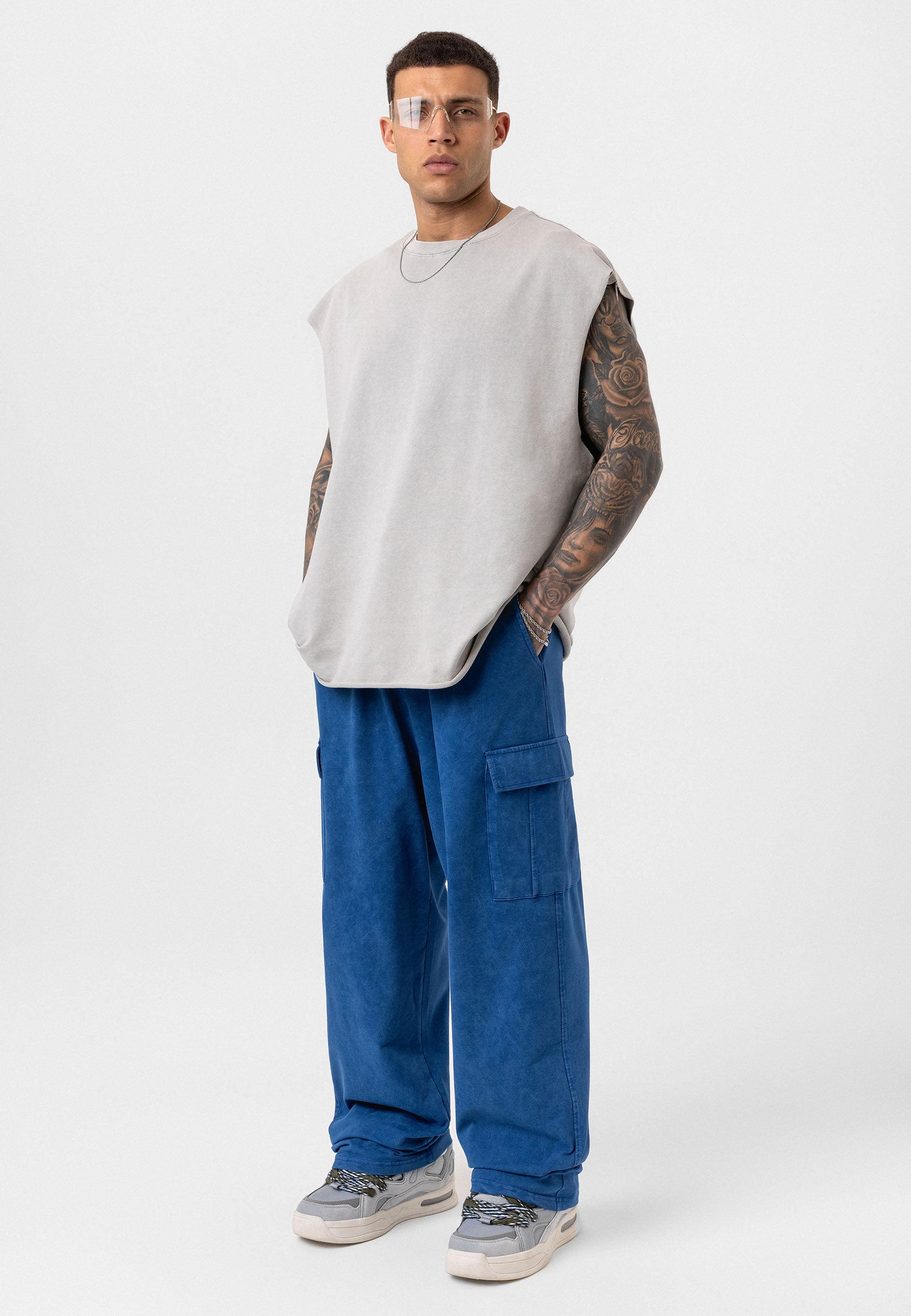 Oversized Graphic Pants – Bold Visuals with Vintage-Washed Appeal