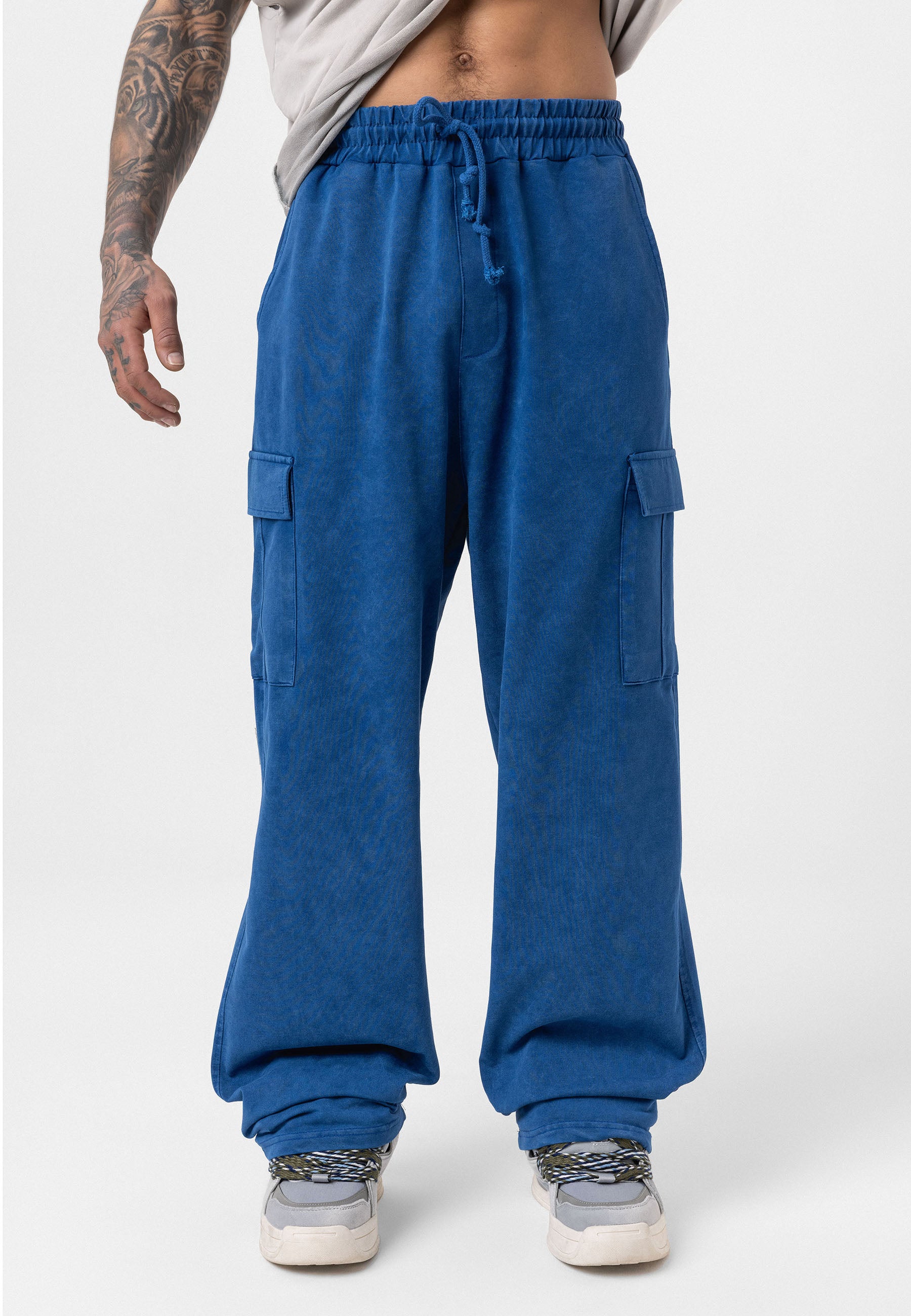 Oversized Graphic Pants – Bold Visuals with Vintage-Washed Appeal