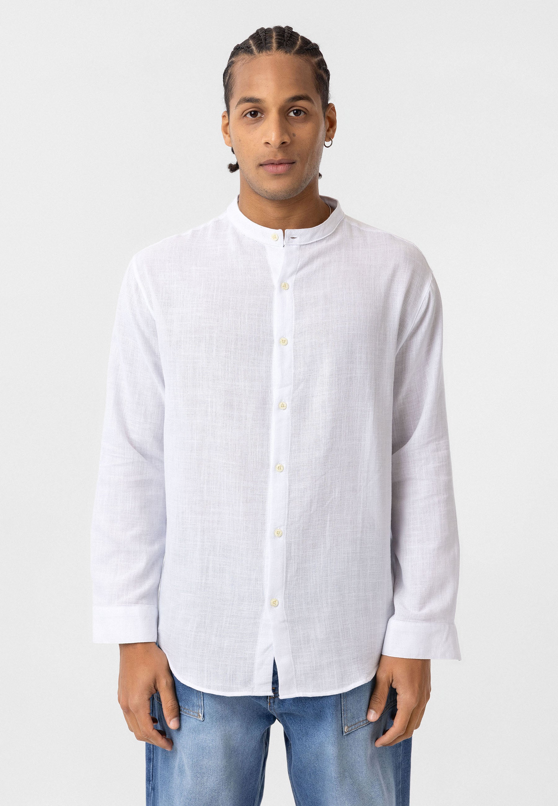White Linen Shirt – Relaxed Fit, Clean Minimal Look