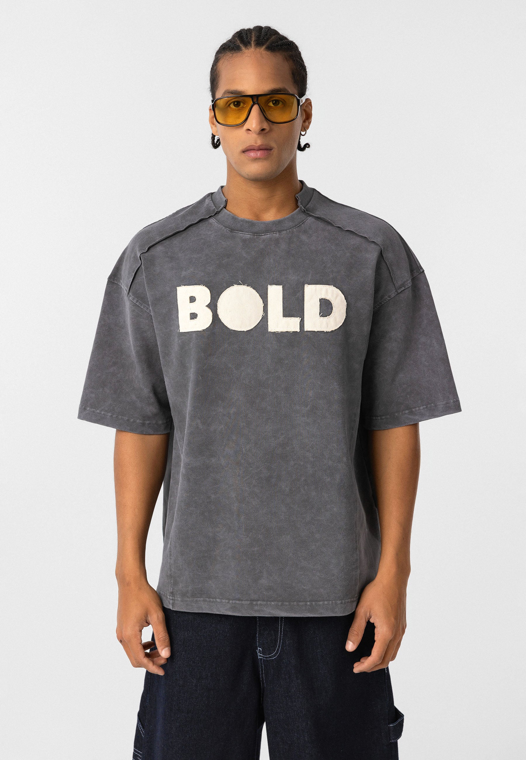 Oversized Washed Print T-shirts – Bold Front Graphic with Soft-Lived Texture