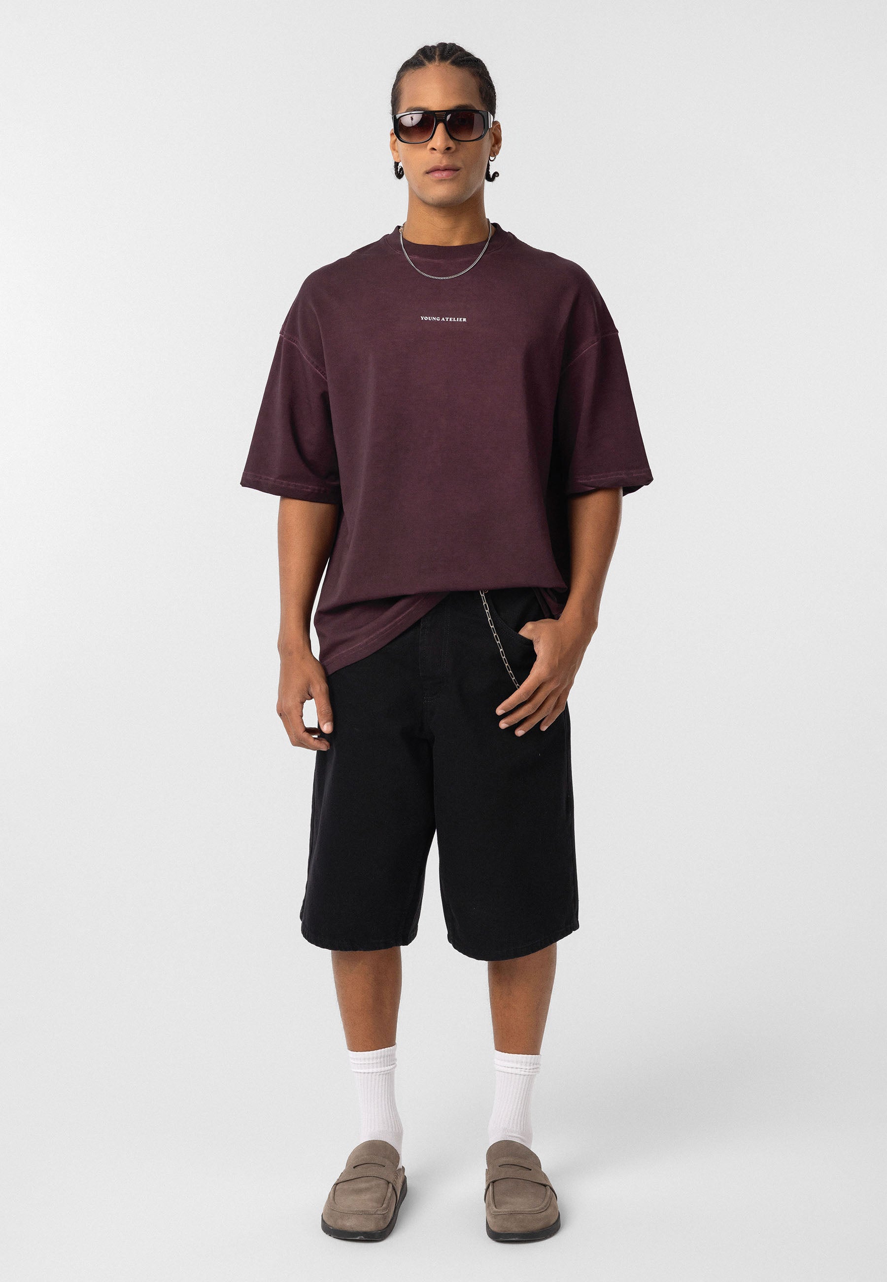 Oversized Washed Graphic T–shirts Clean Lines & Urban Texture