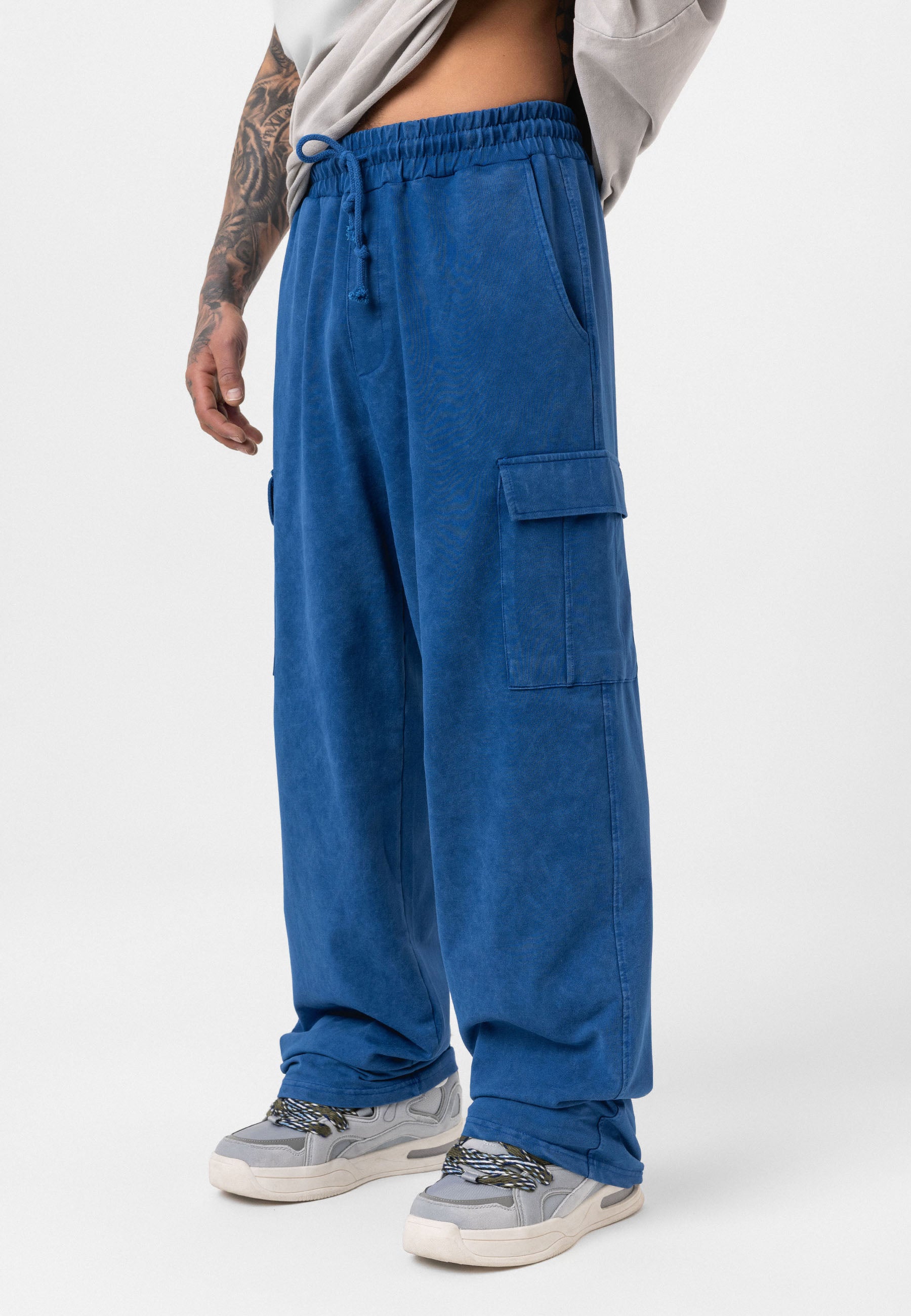 Oversized Graphic Pants – Bold Visuals with Vintage-Washed Appeal