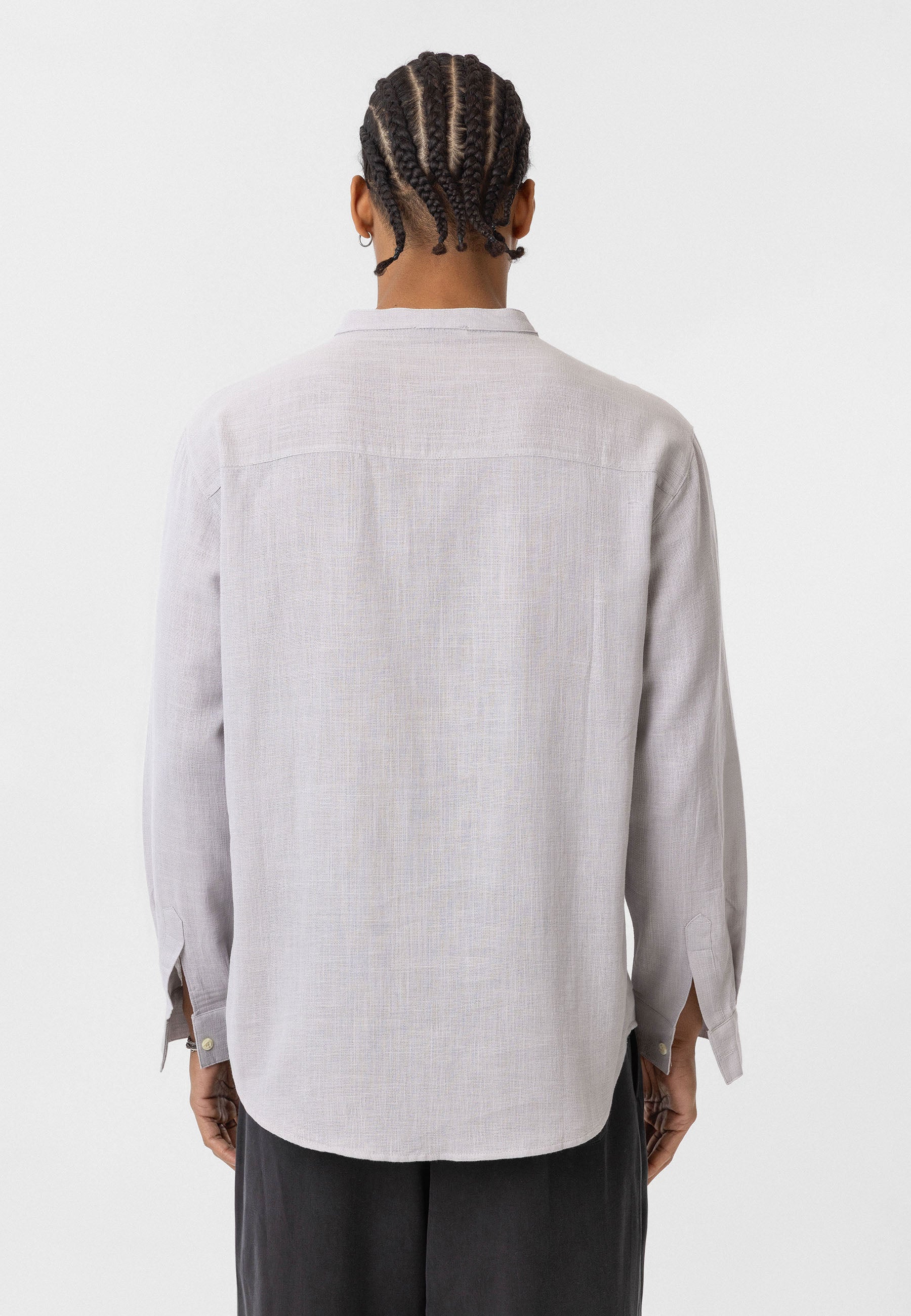 Grey Casual Shirt – Regular Fit, Everyday Smart Look