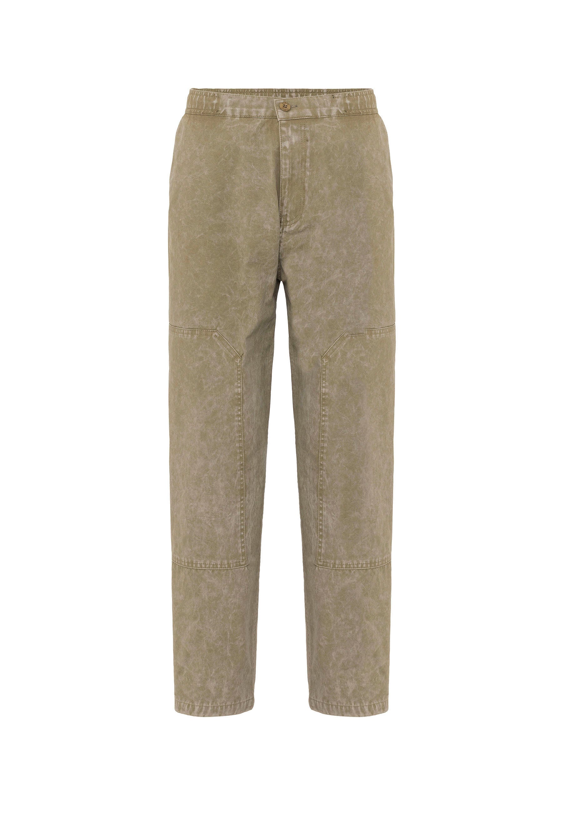 Oversized Washed Woven Pants – Relaxed Volume with Garment-Washed Texture