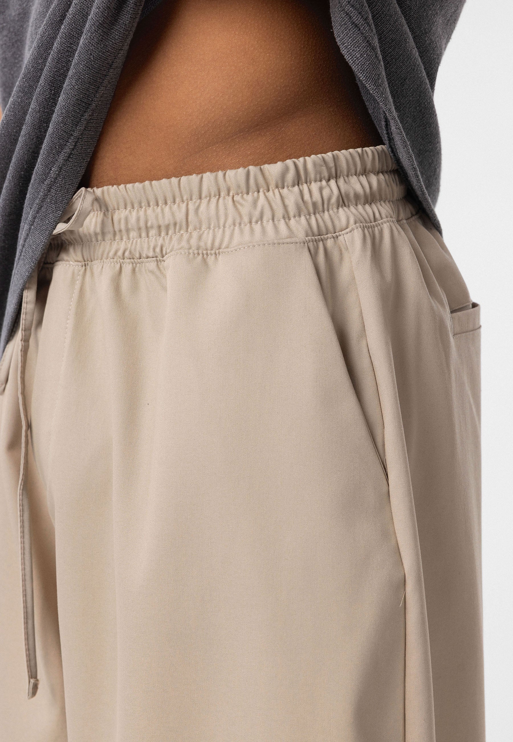 Slim Tapered Pants, Relaxed Fit Bottoms, Stretch Cotton Trousers, Neutral Casual Pants, Men’s Essential Taper Fit