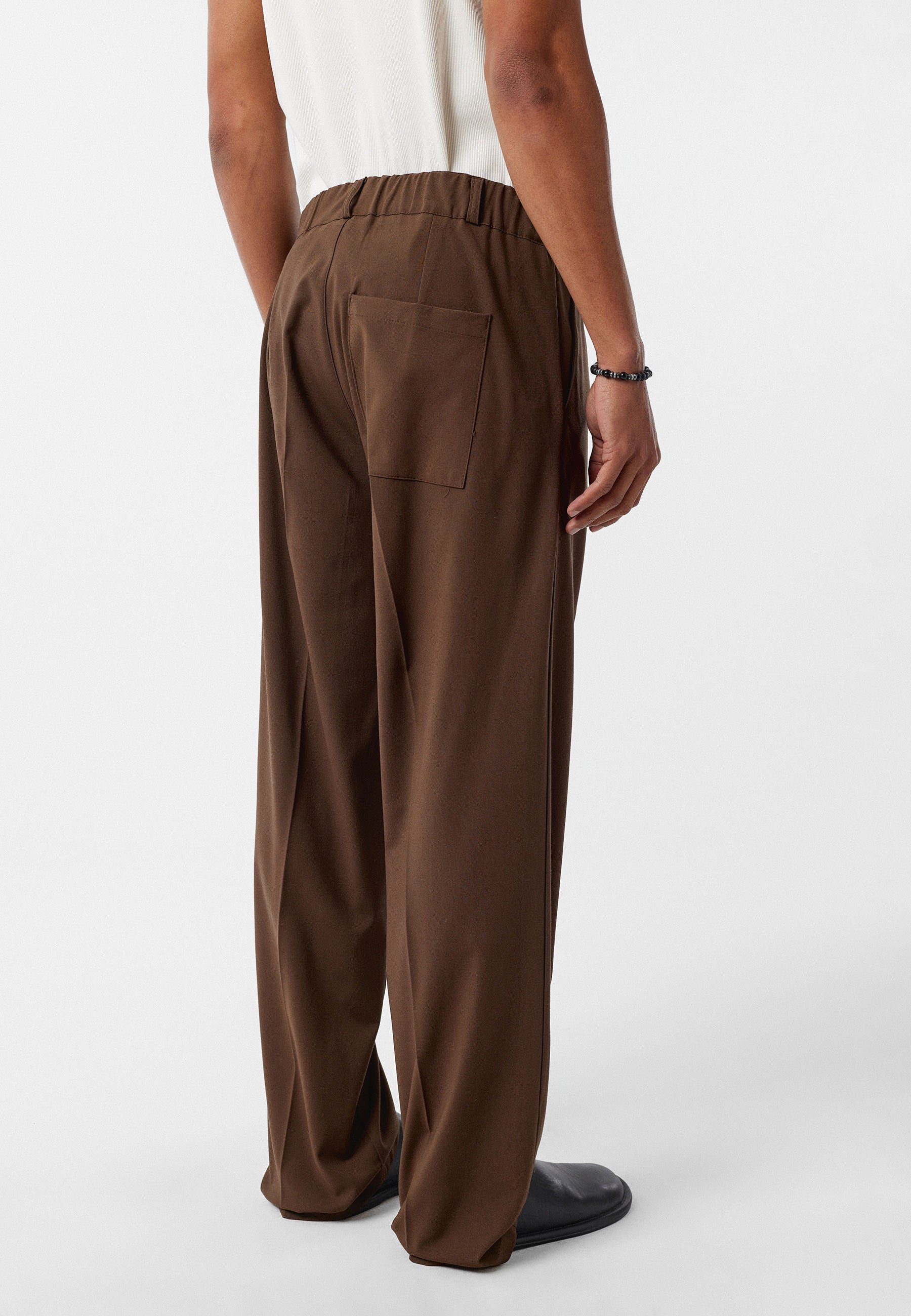 Brown Relaxed Fit Coat Warm Casual Essential