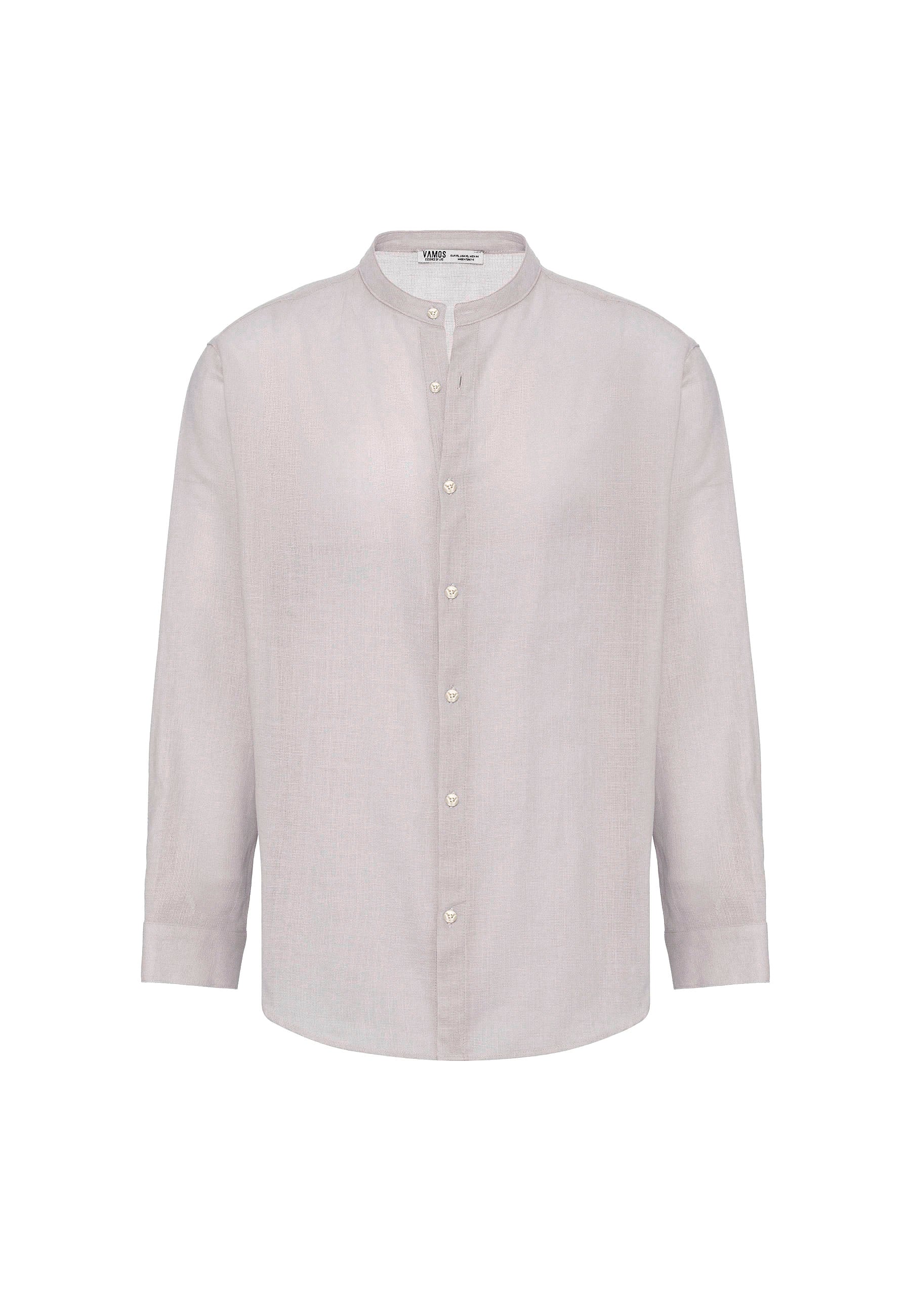 Grey Casual Shirt – Regular Fit, Everyday Smart Look