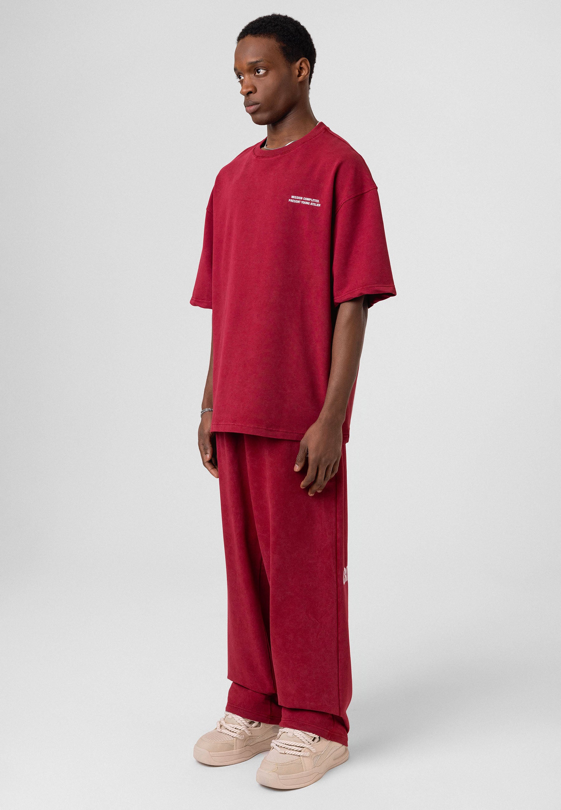 Oversized Washed Track Pants – Street-Ready Comfort with Soft Texture