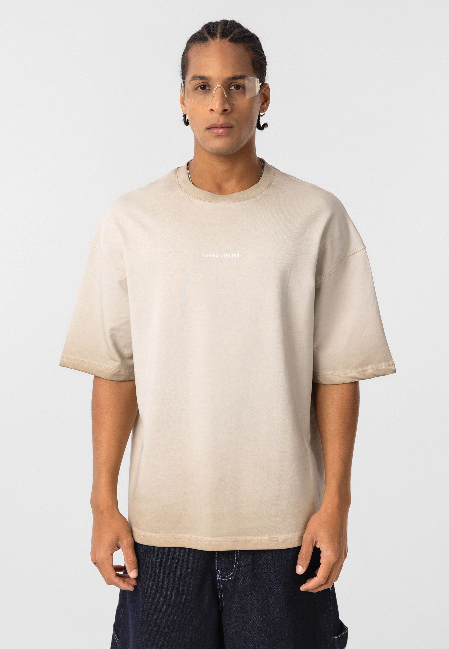 Oversized Washed Graphic T–shirts Clean Lines & Urban Texture